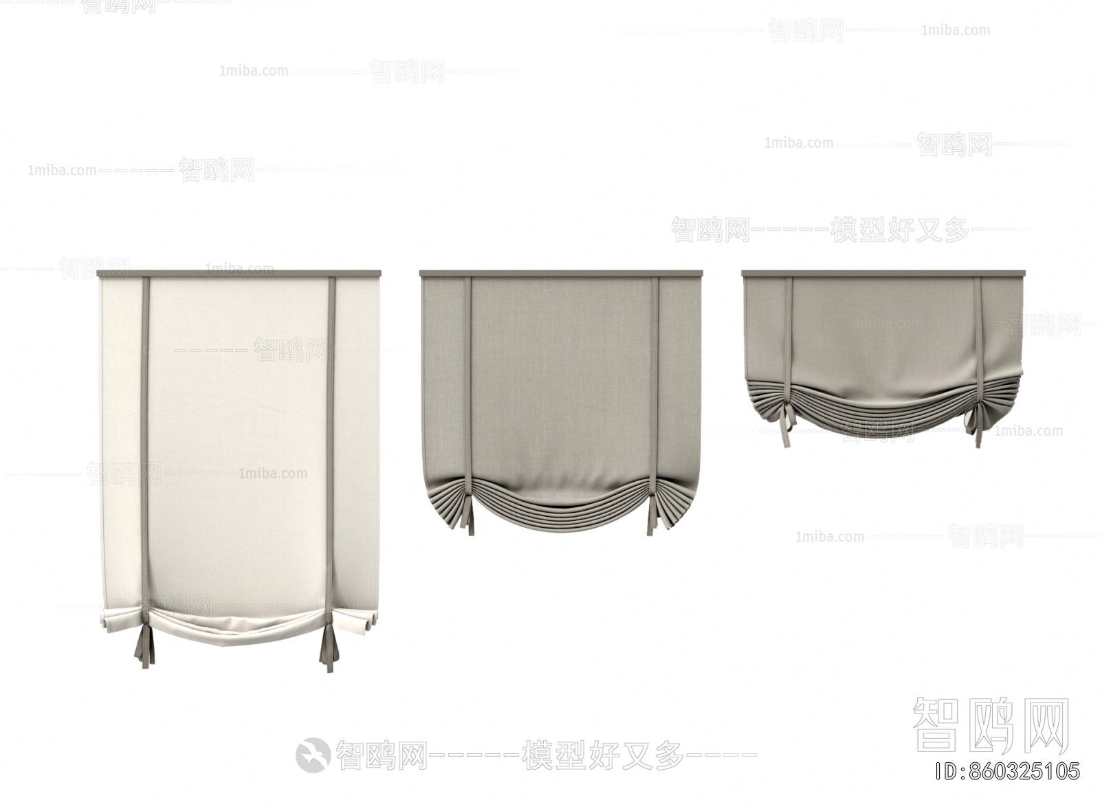 New Chinese Style Roman Curtain