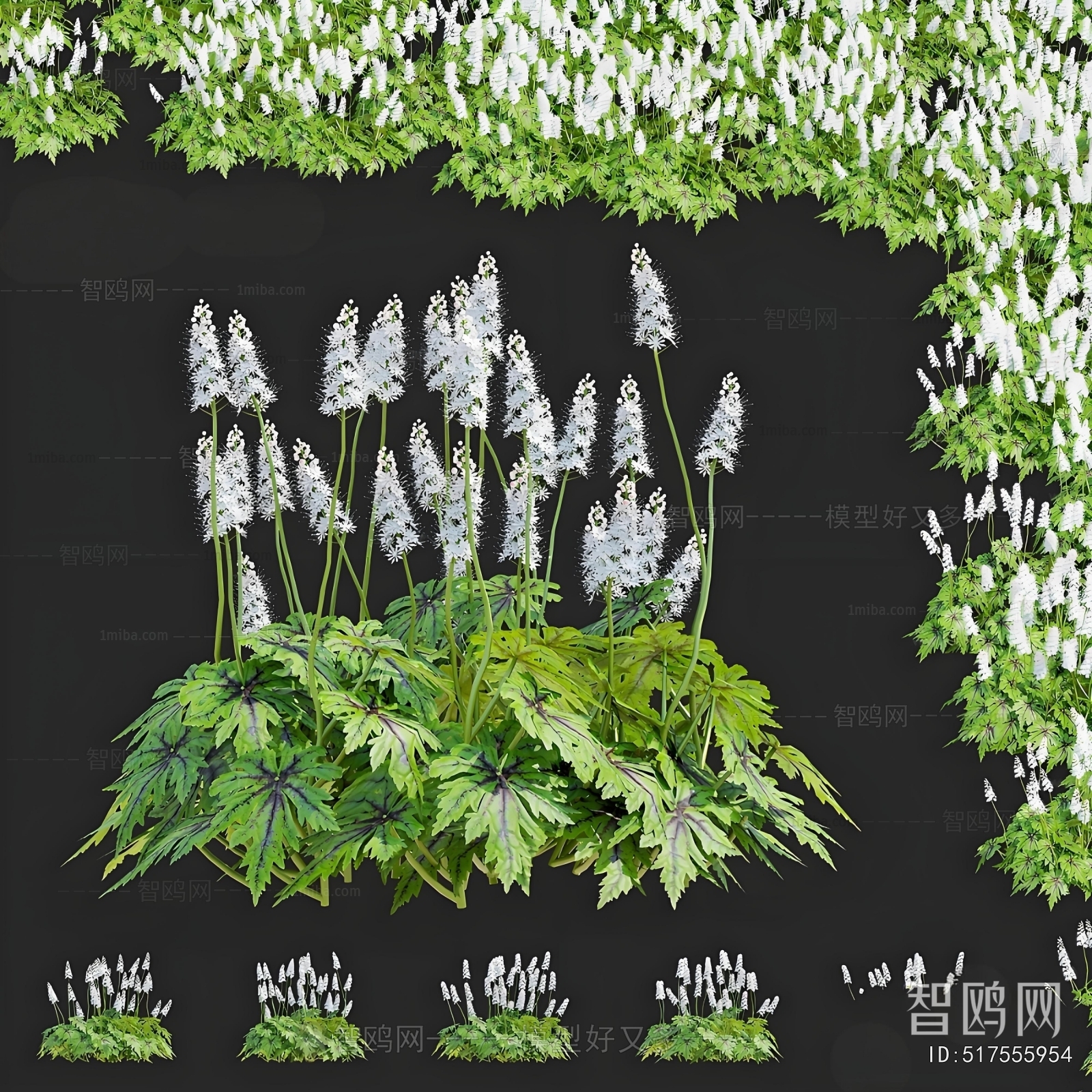 Modern Flowers And Grass