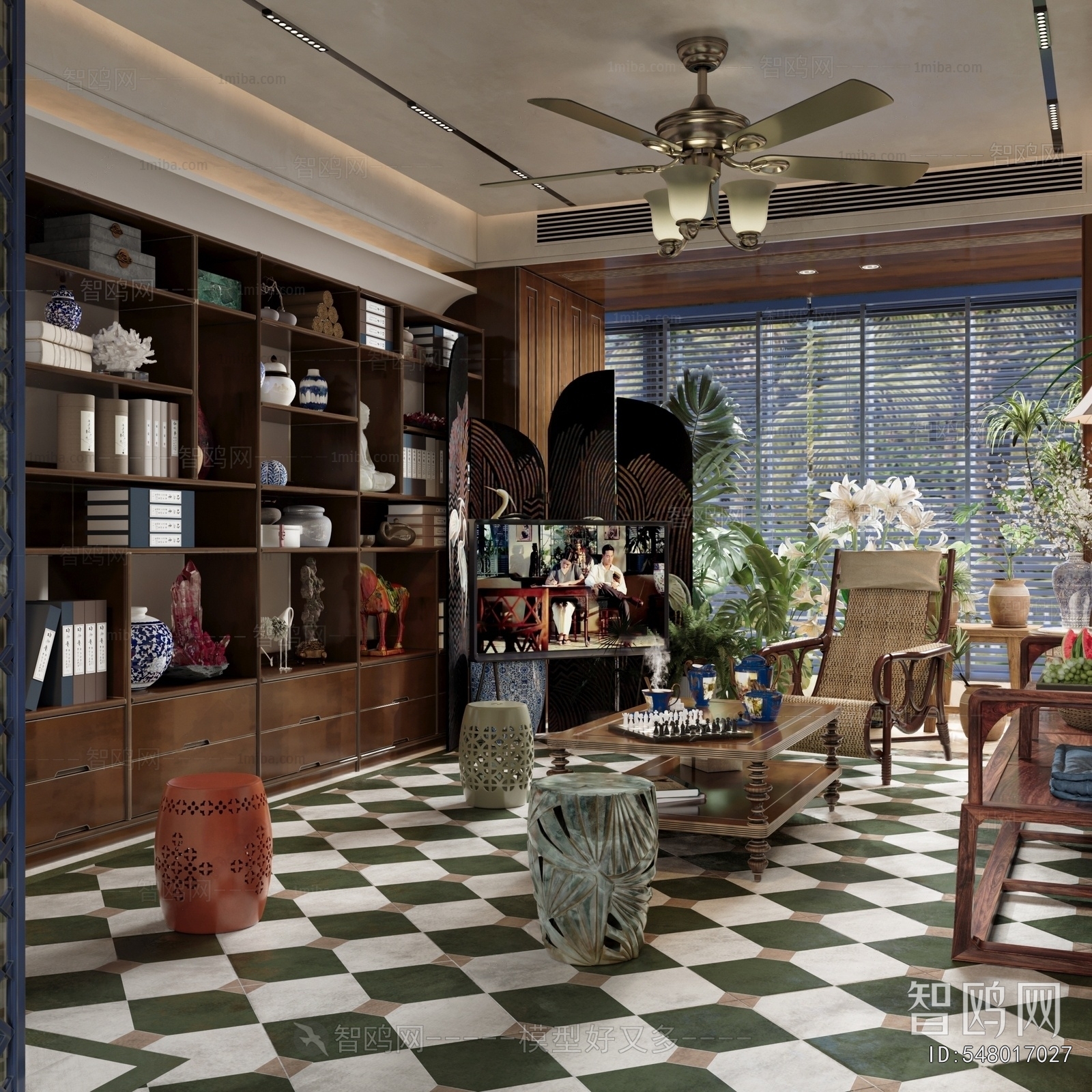 Southeast Asian Style A Living Room