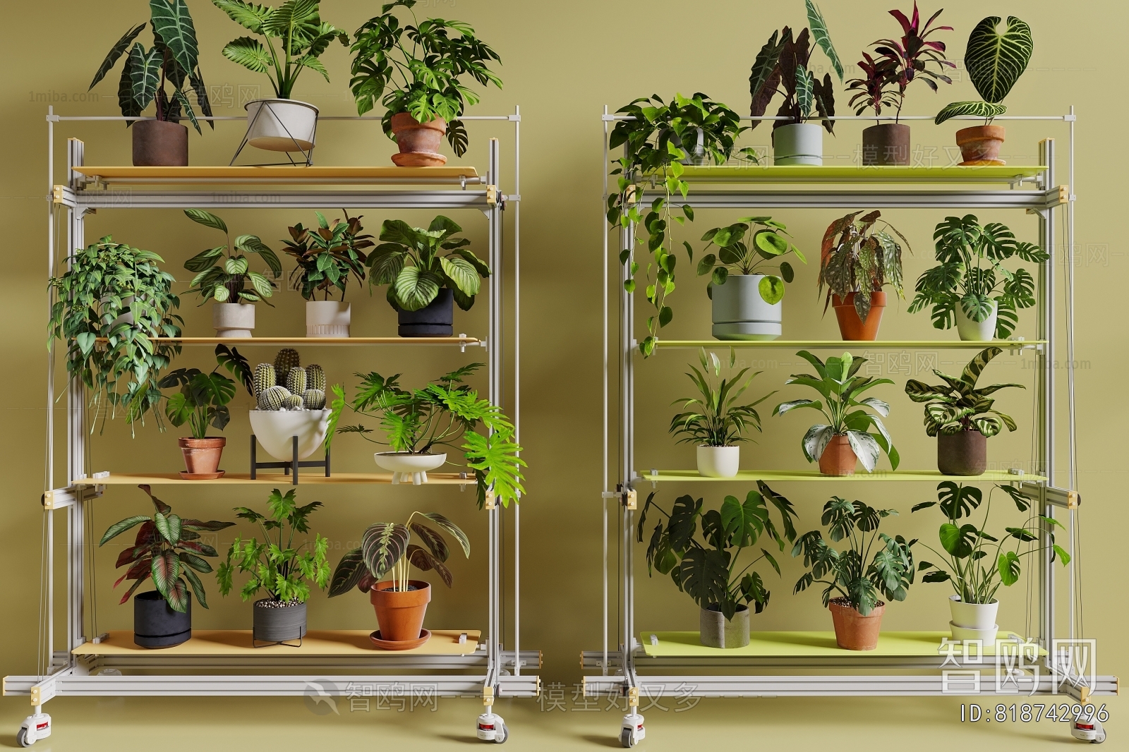 Modern Ground Green Plant Potted Plants