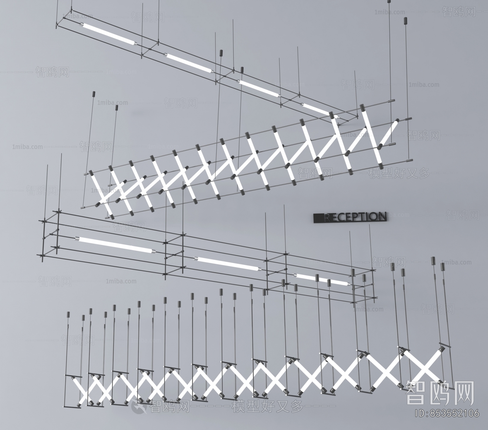 Modern Long Chandelier