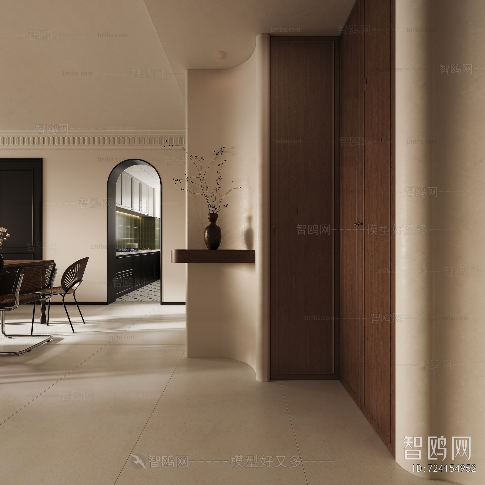 French Style Hallway