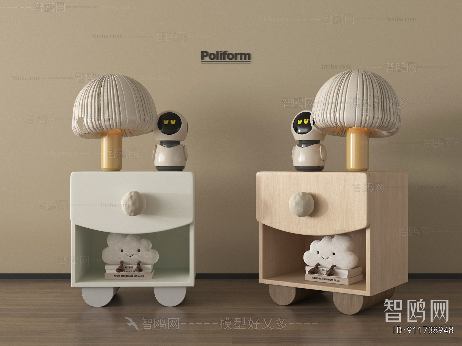 Modern Bedside Cupboard