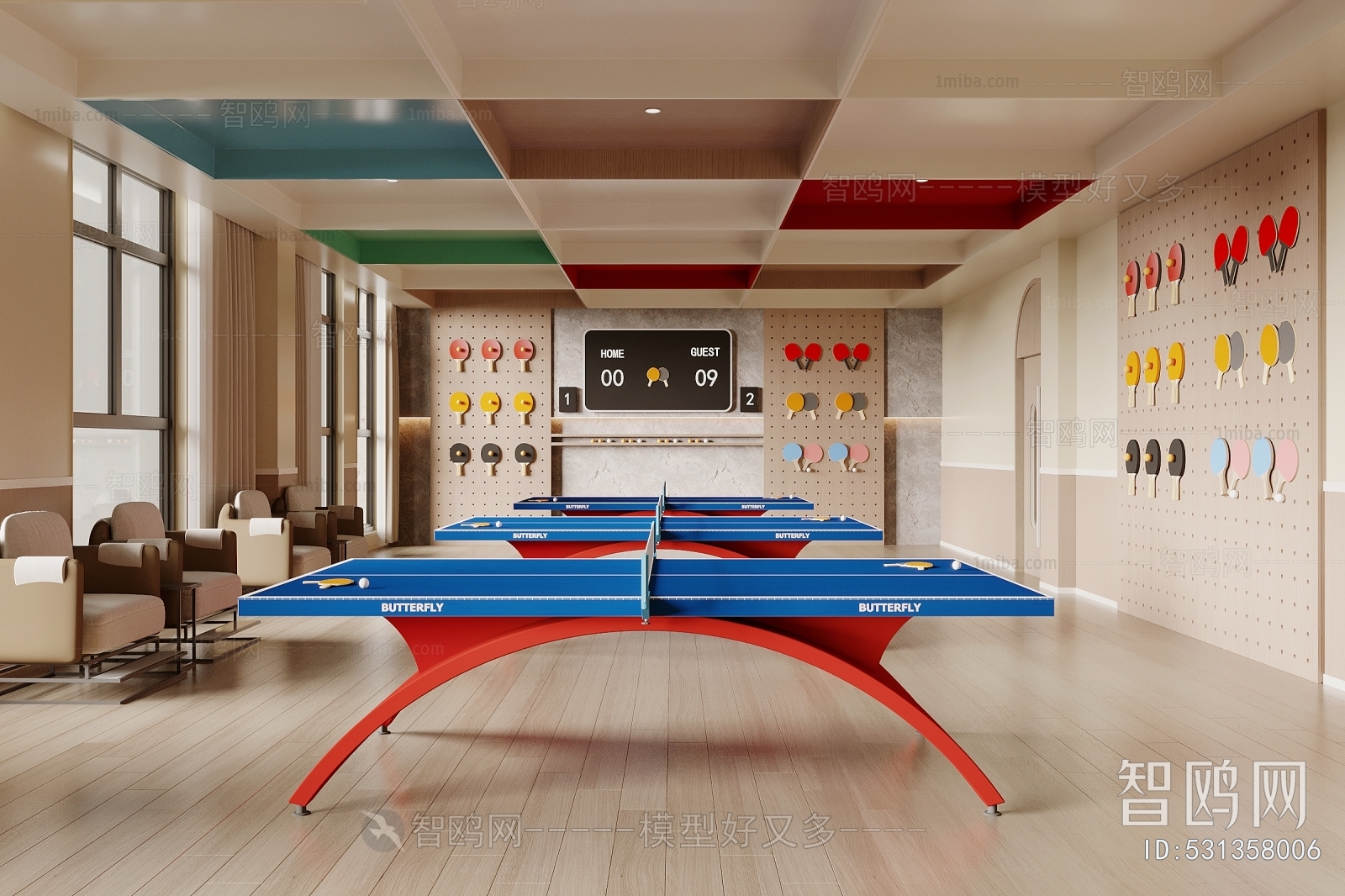 Modern Table Tennis Arena
