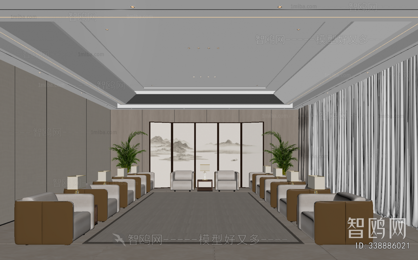 New Chinese Style Reception Room