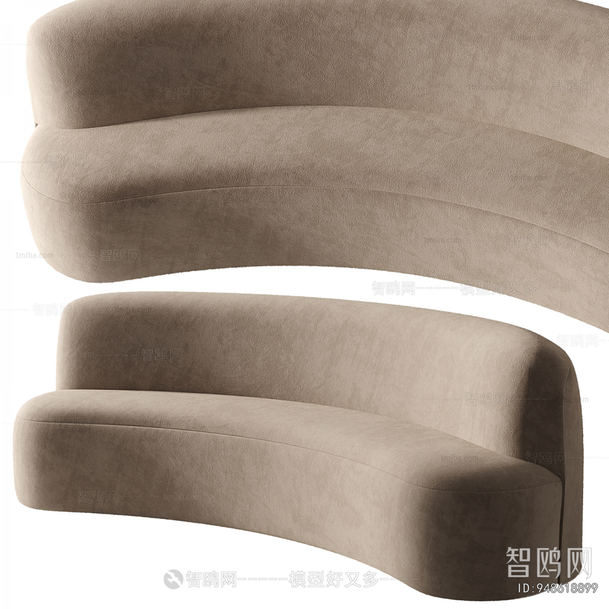 Modern Curved Sofa