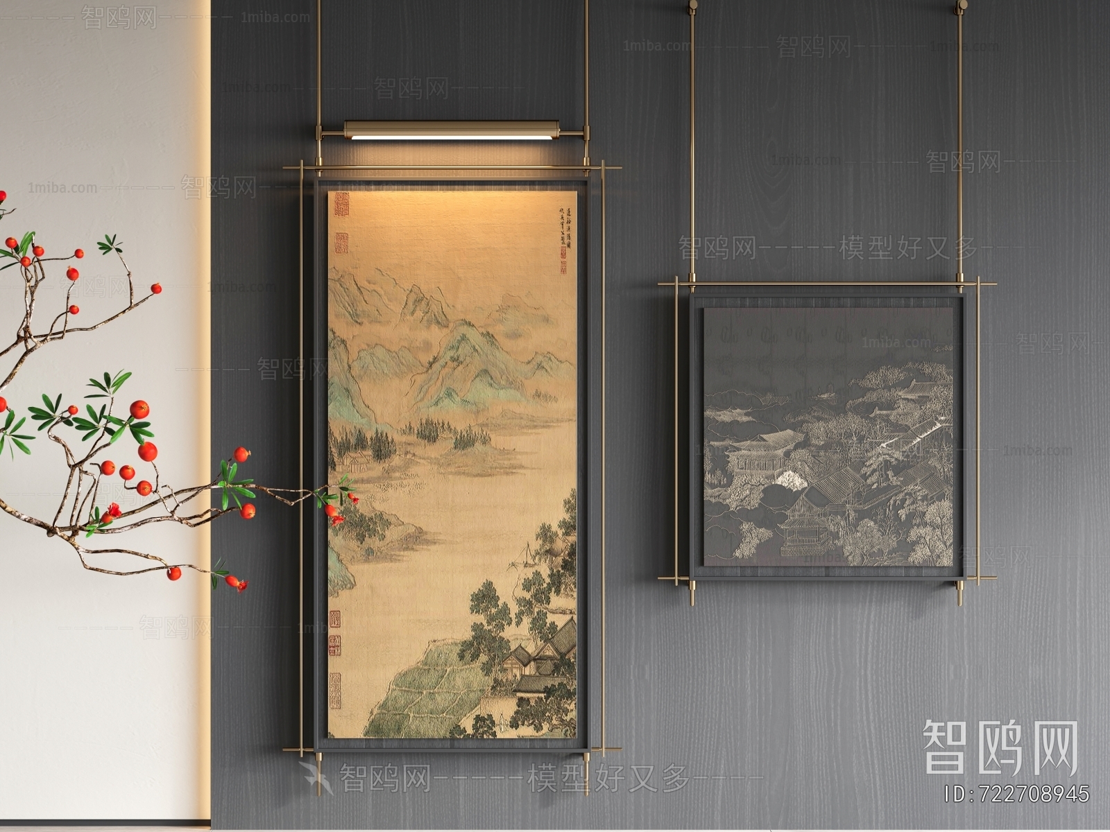 New Chinese Style Retro Style Painting