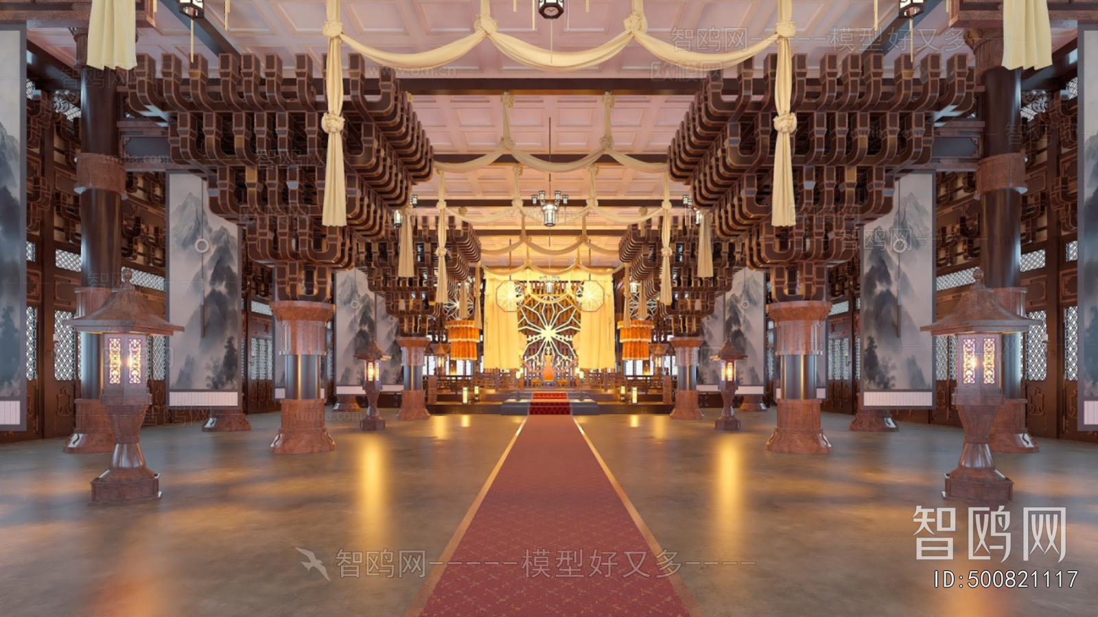 Chinese Style Ancient Architectural Buildings