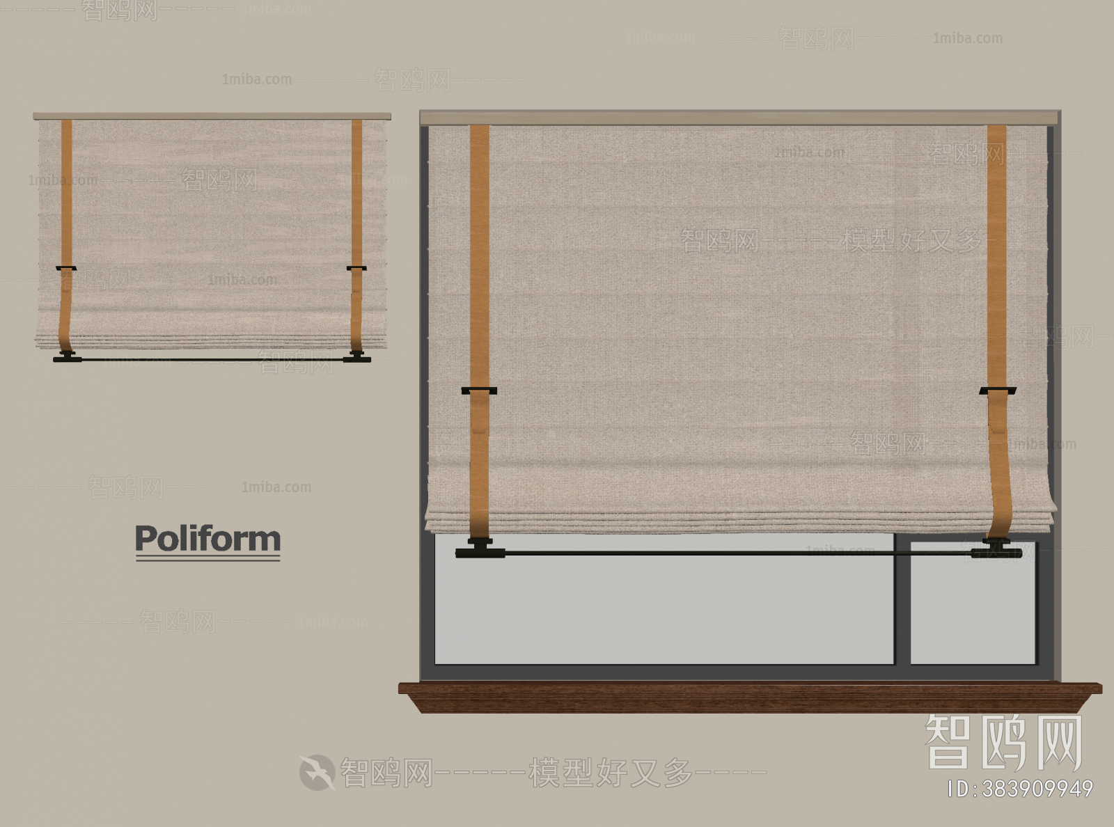 Modern Roman Curtain