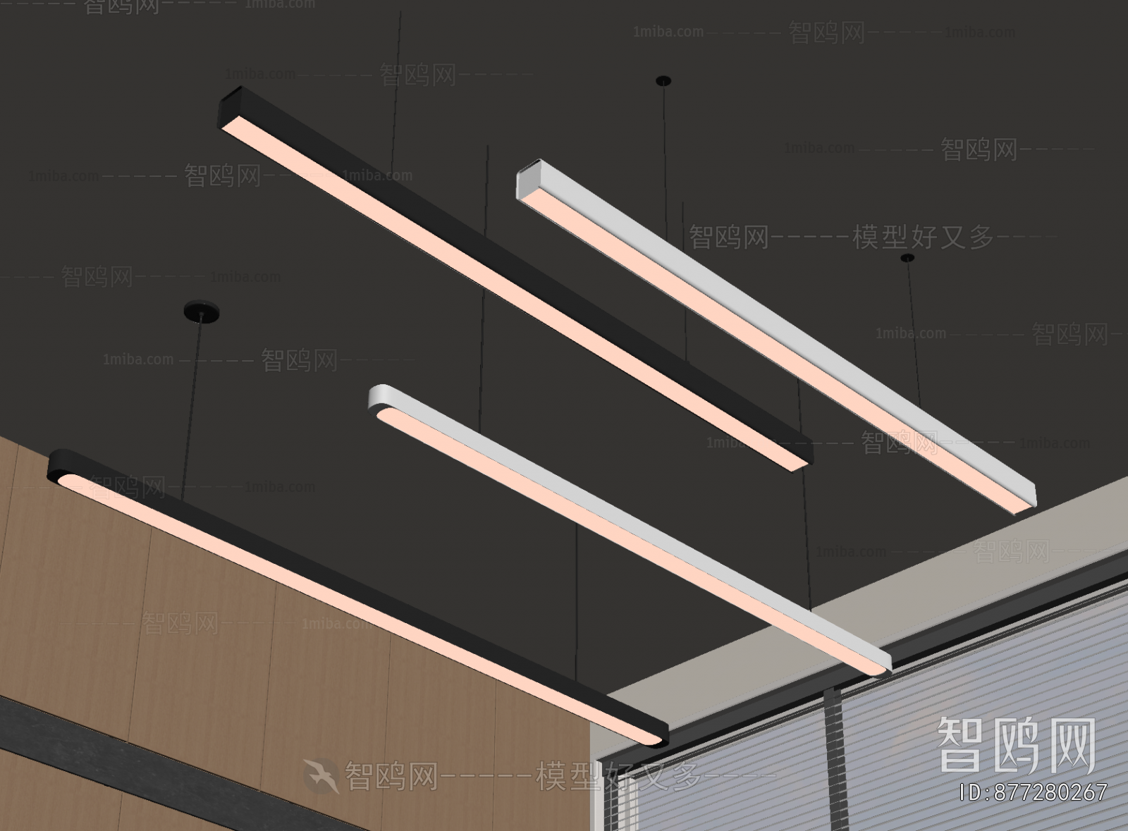 Modern Long Chandelier