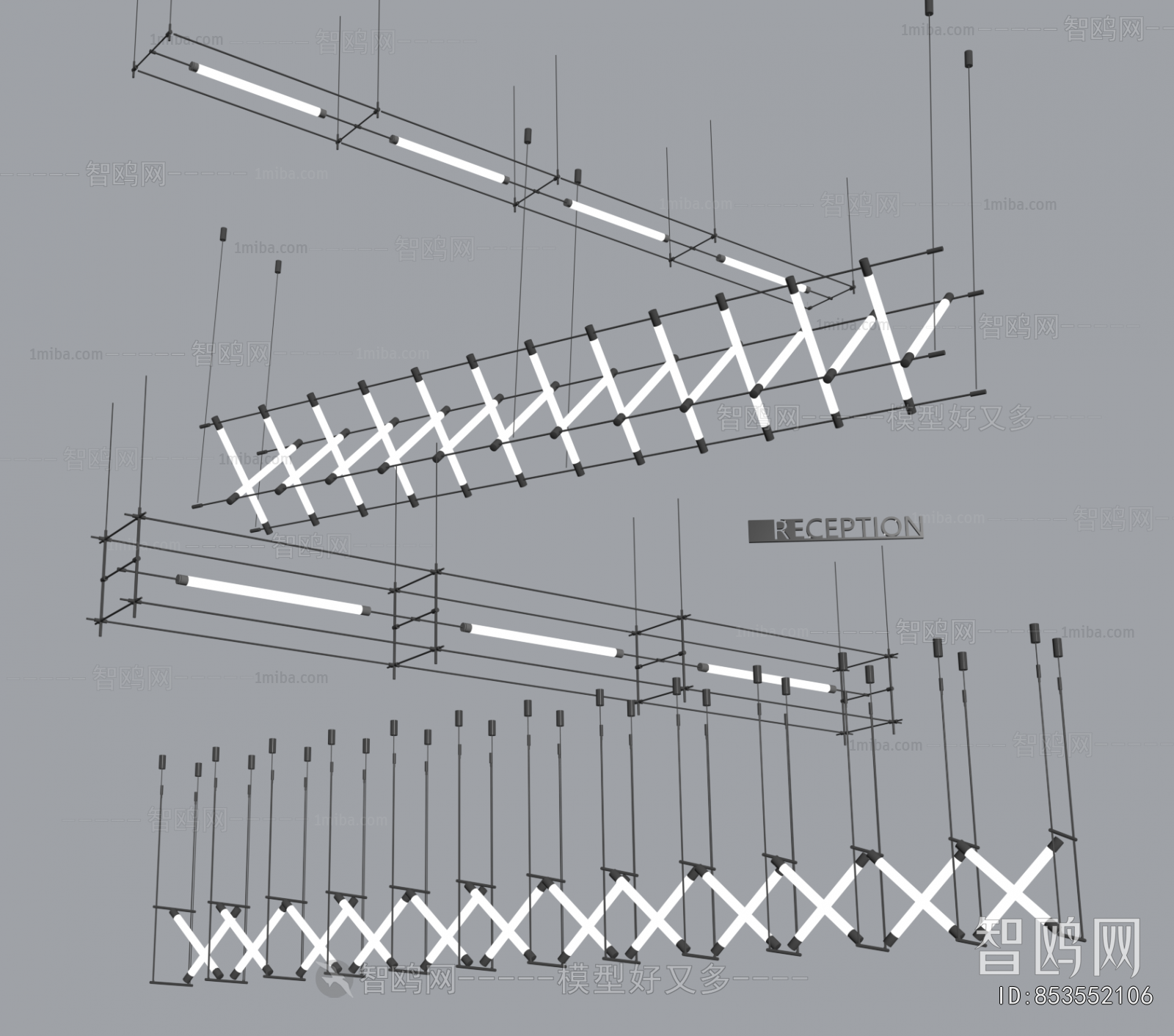 Modern Long Chandelier