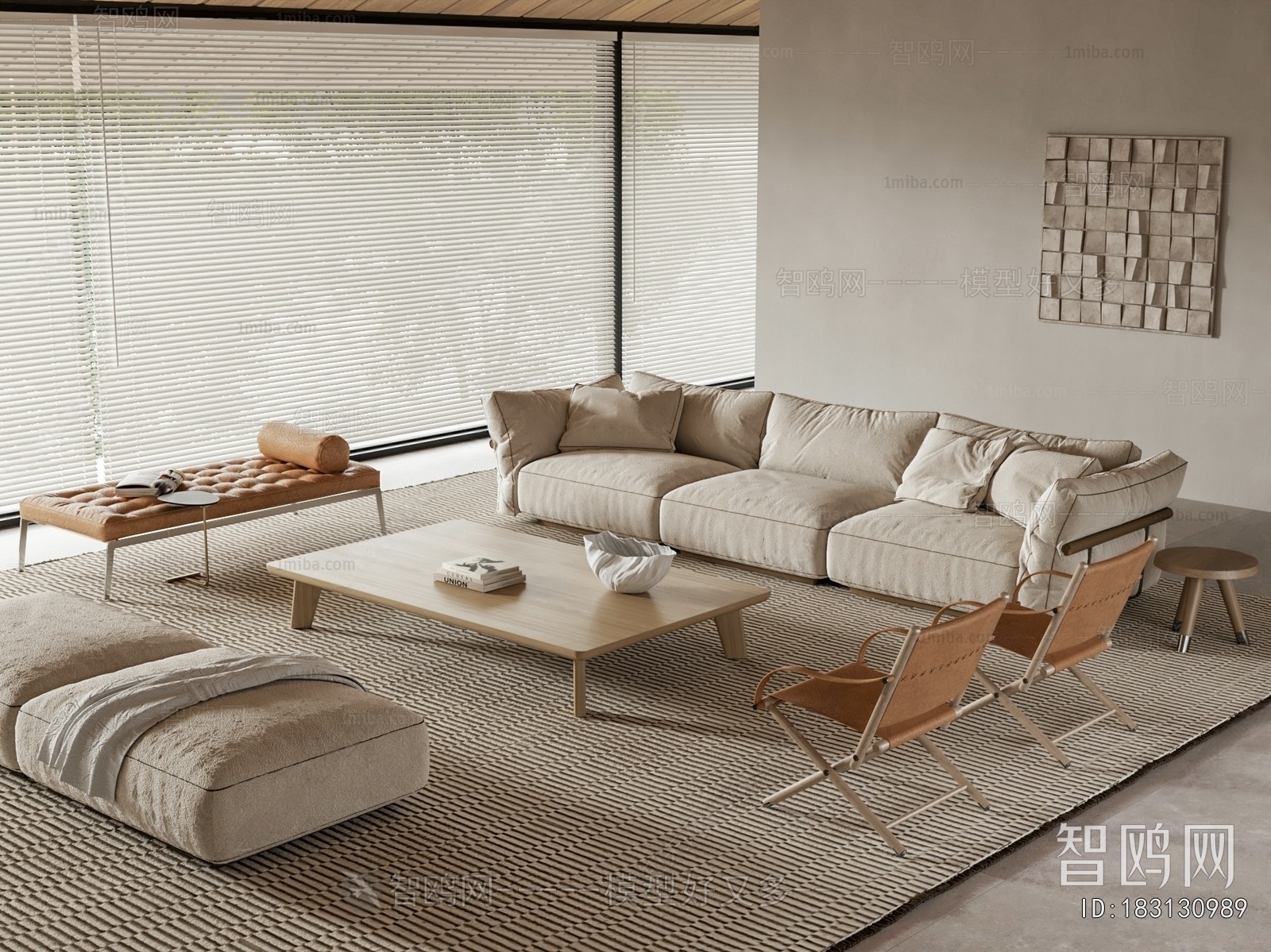 Wabi-sabi Style Sofa Combination
