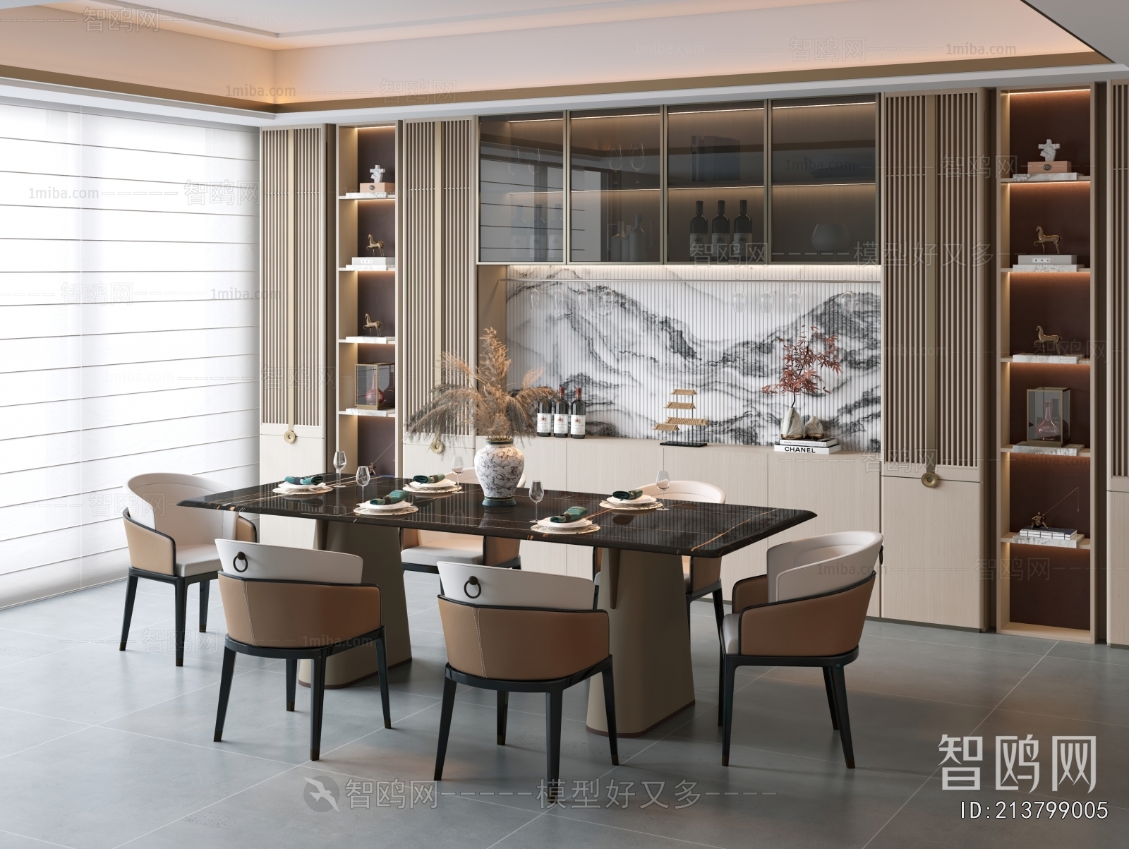New Chinese Style Dining Room