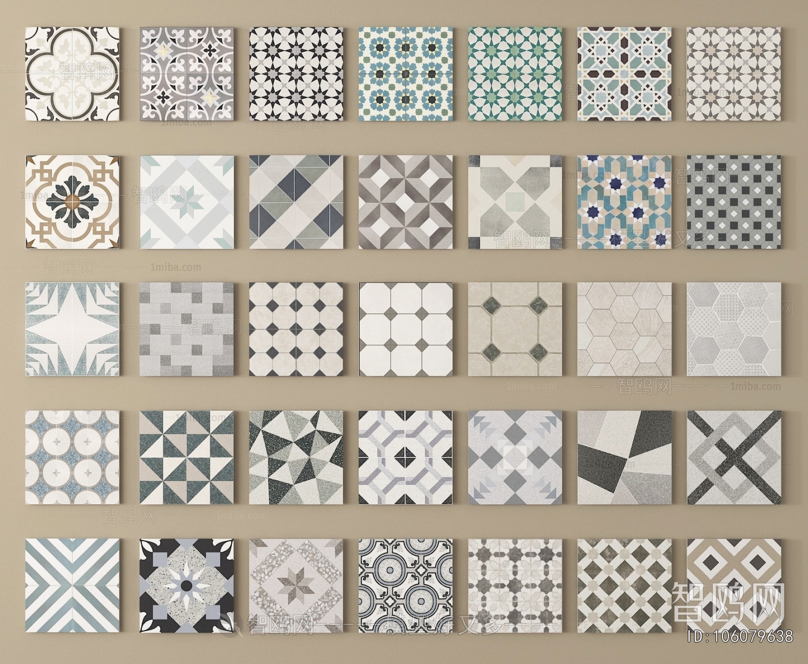 French Style Wall/floor/ceiling