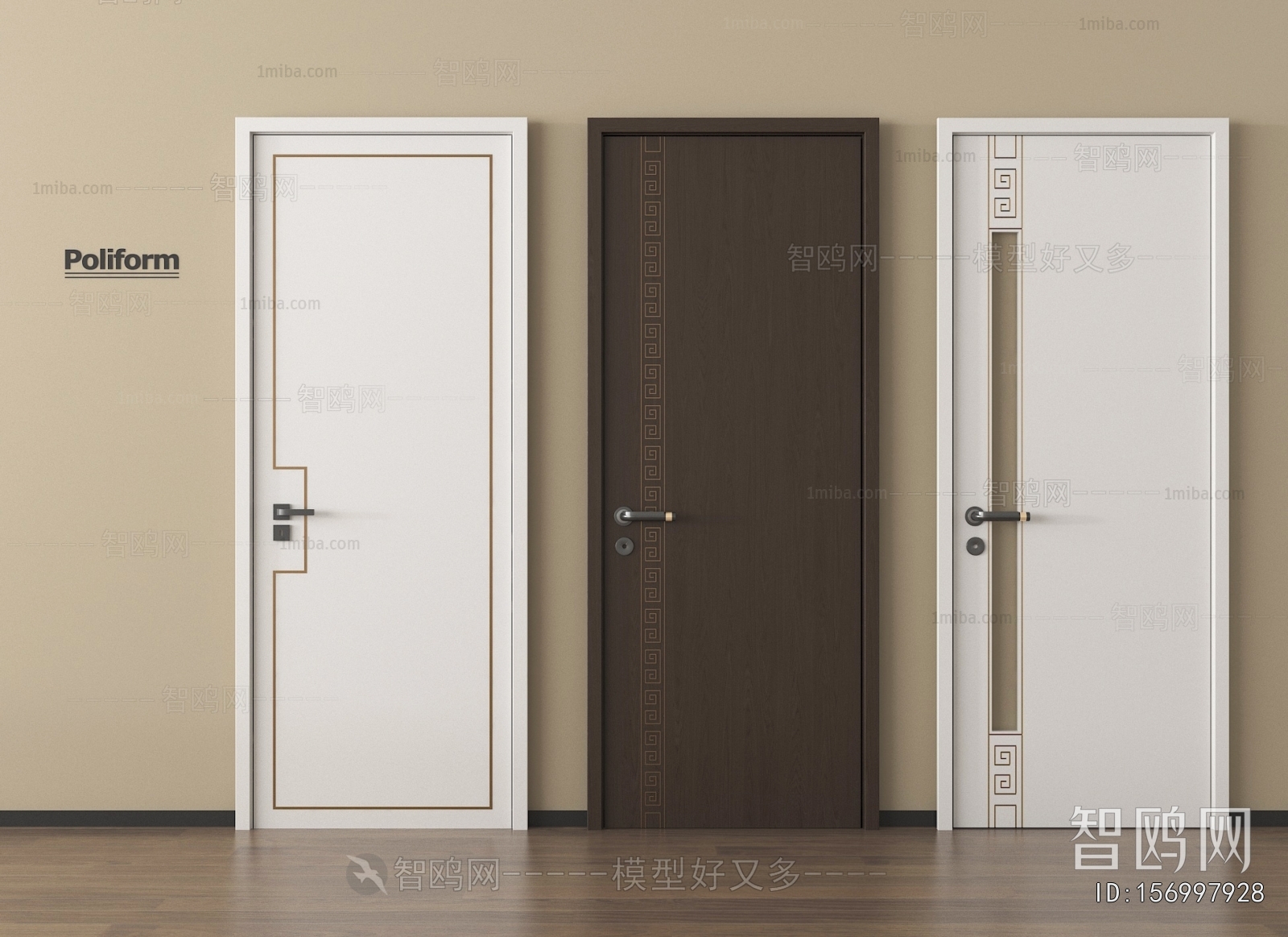 New Chinese Style Single Door