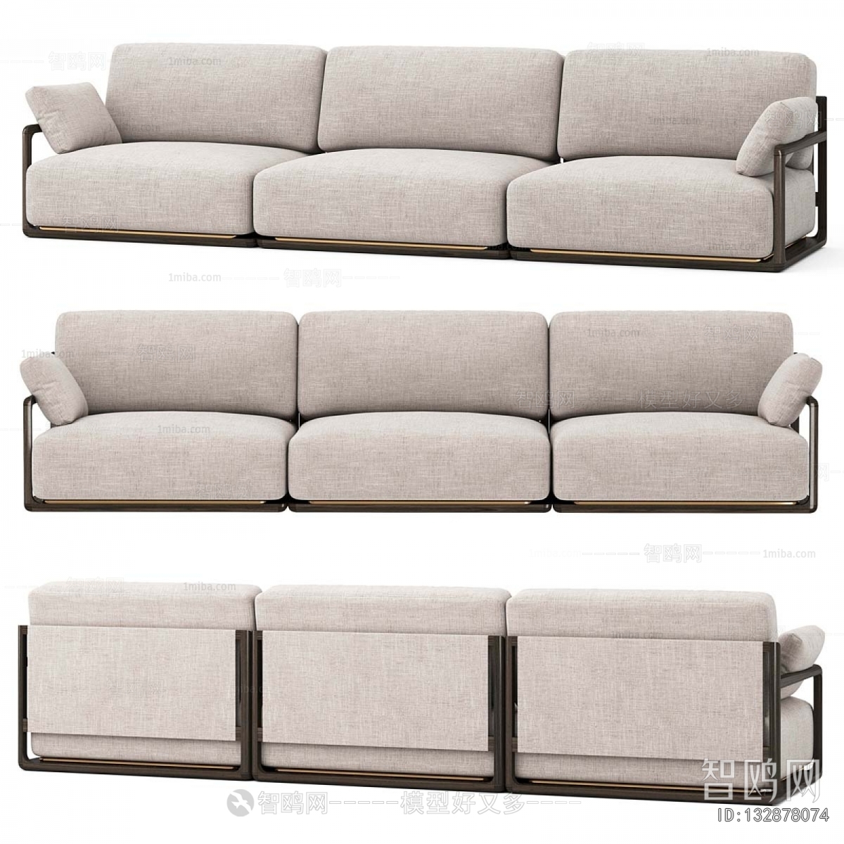 Modern Three-seat Sofa