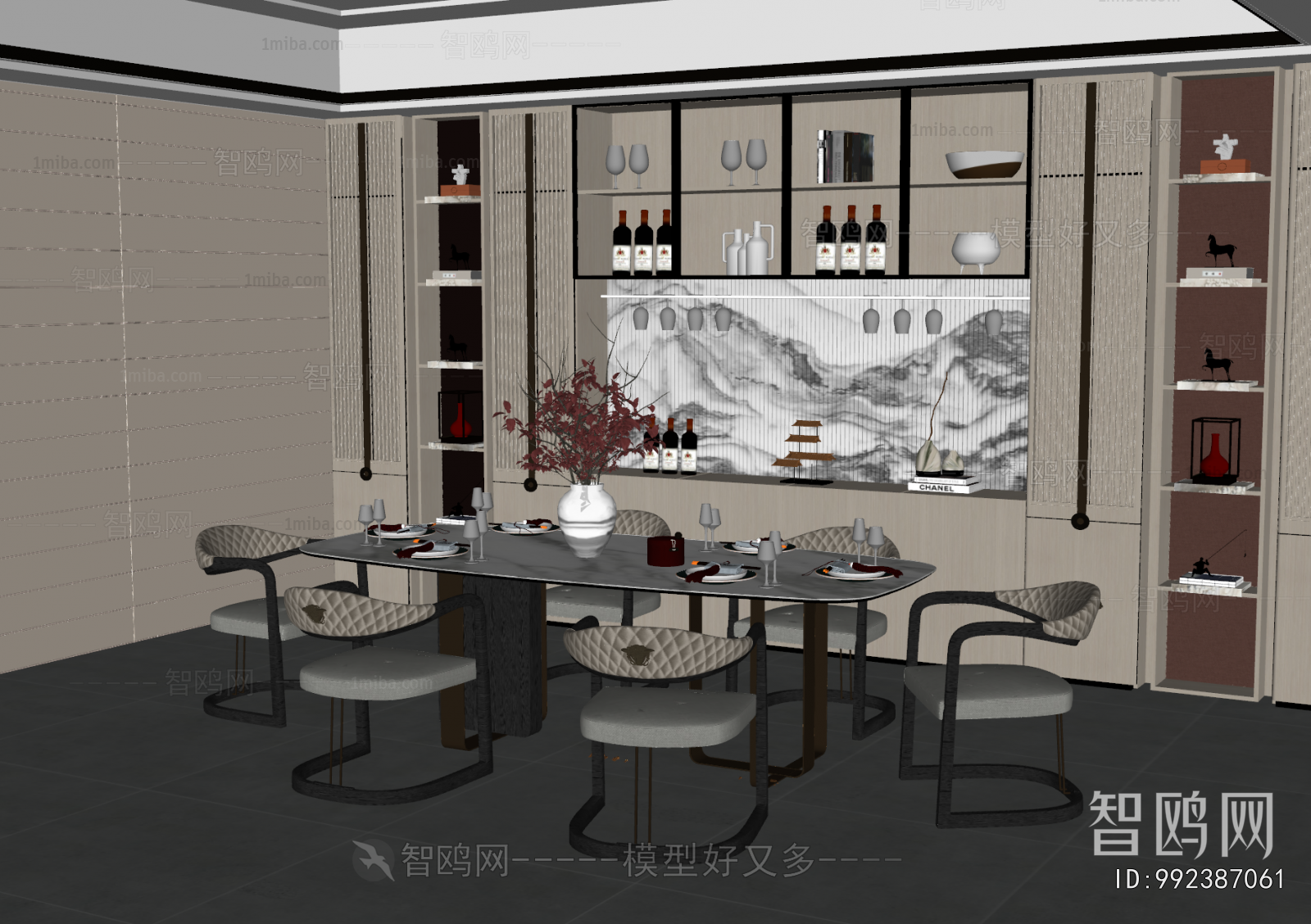 New Chinese Style Dining Room