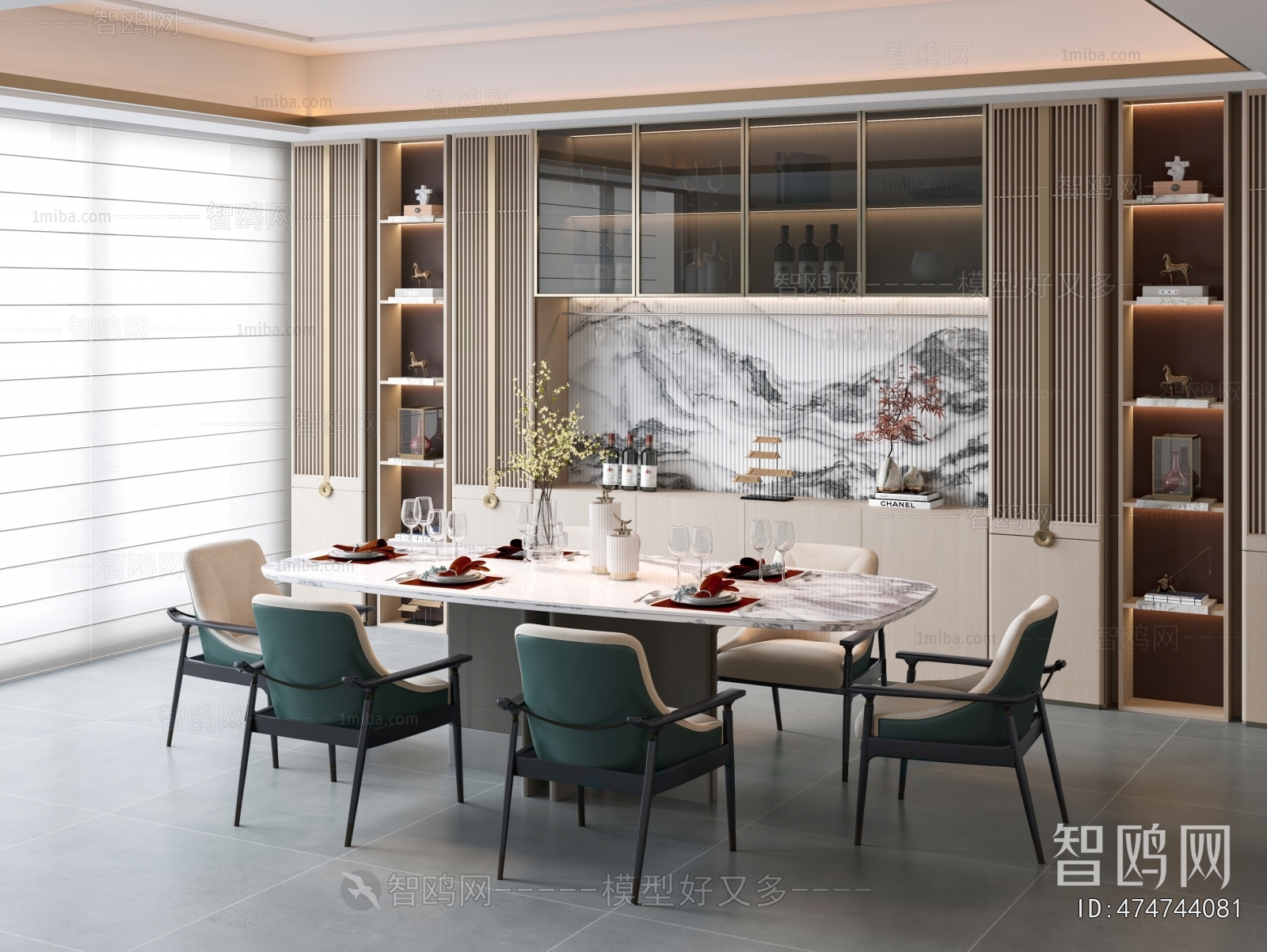 New Chinese Style Dining Room