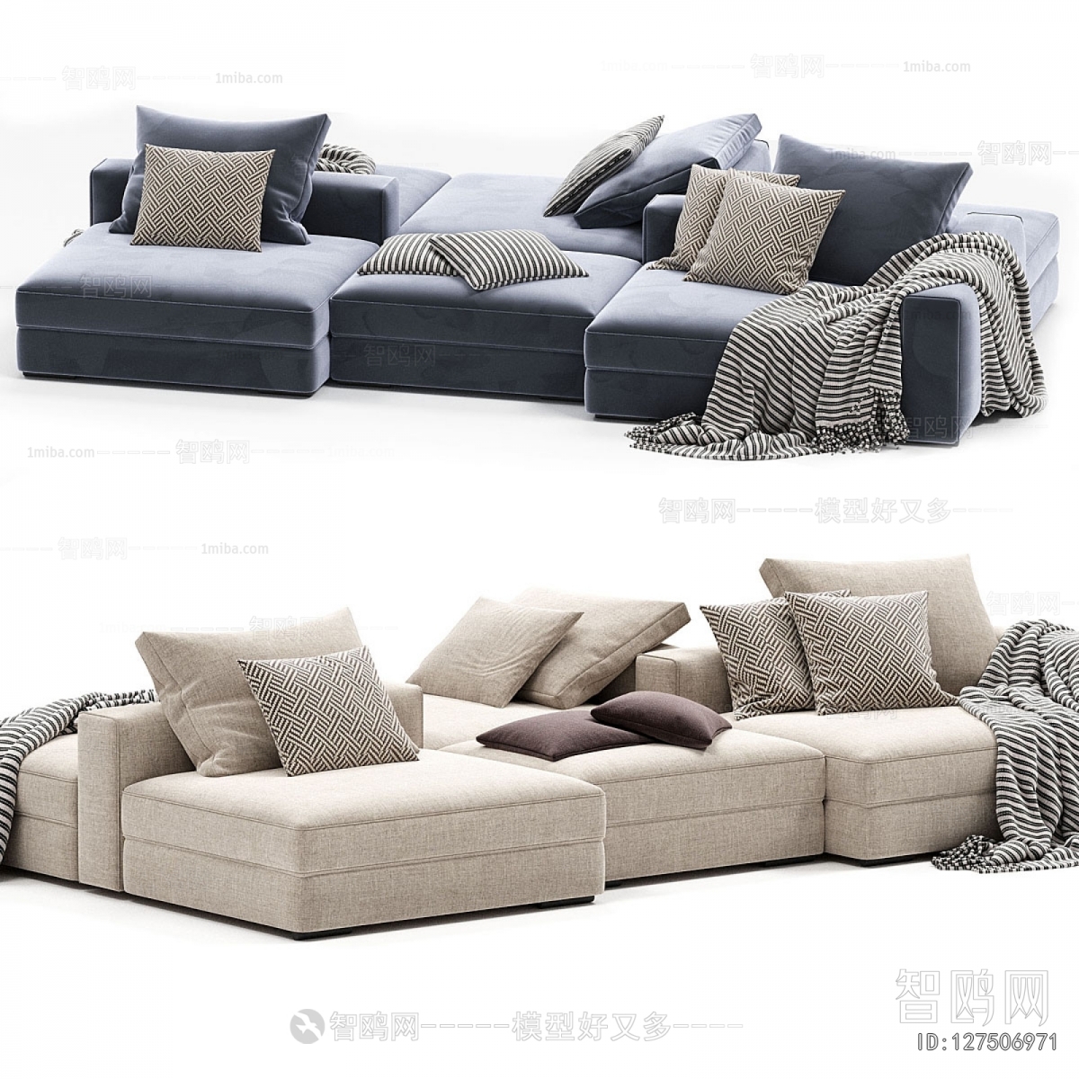 Modern Multi Person Sofa