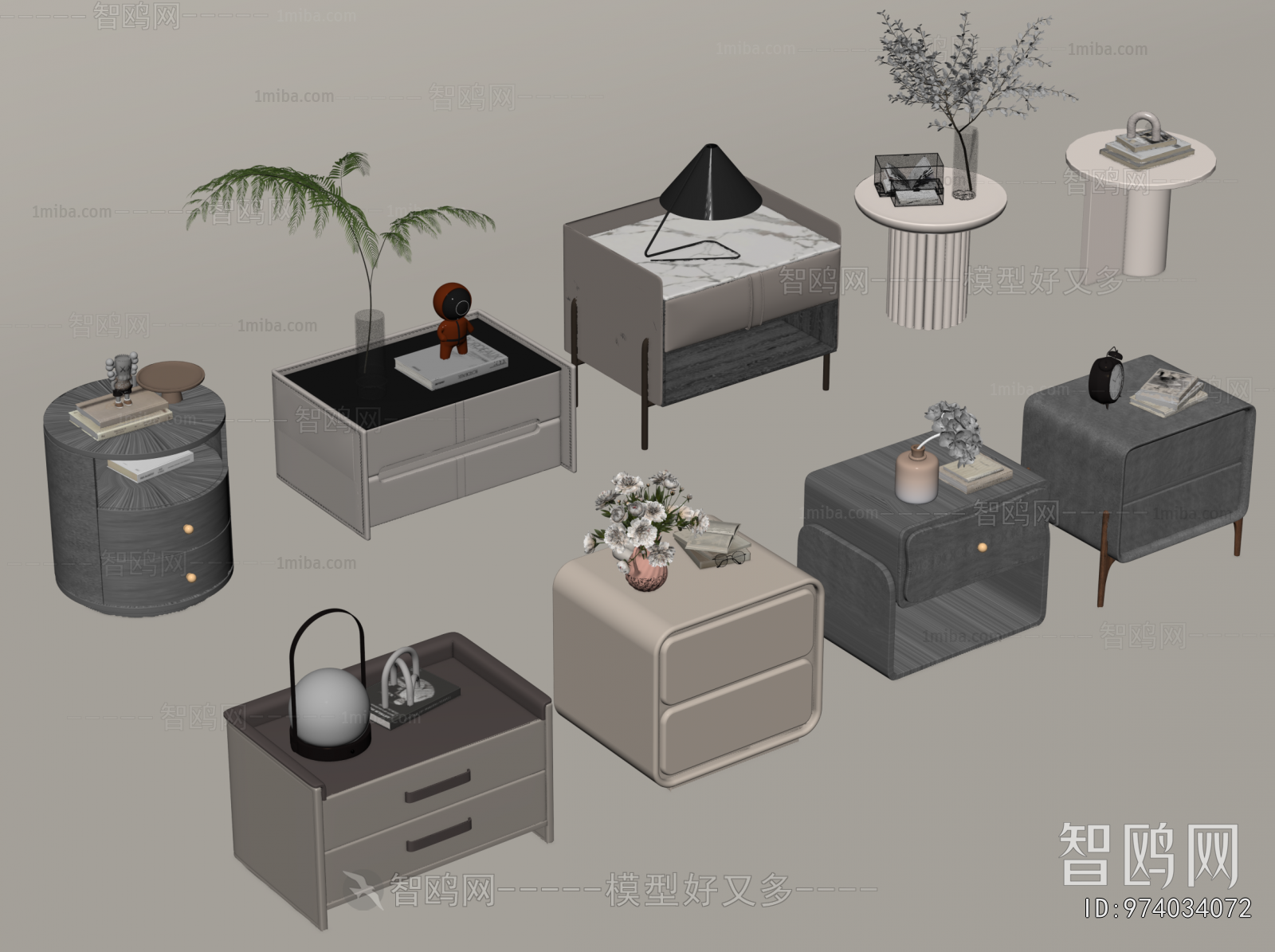 Modern Bedside Cupboard