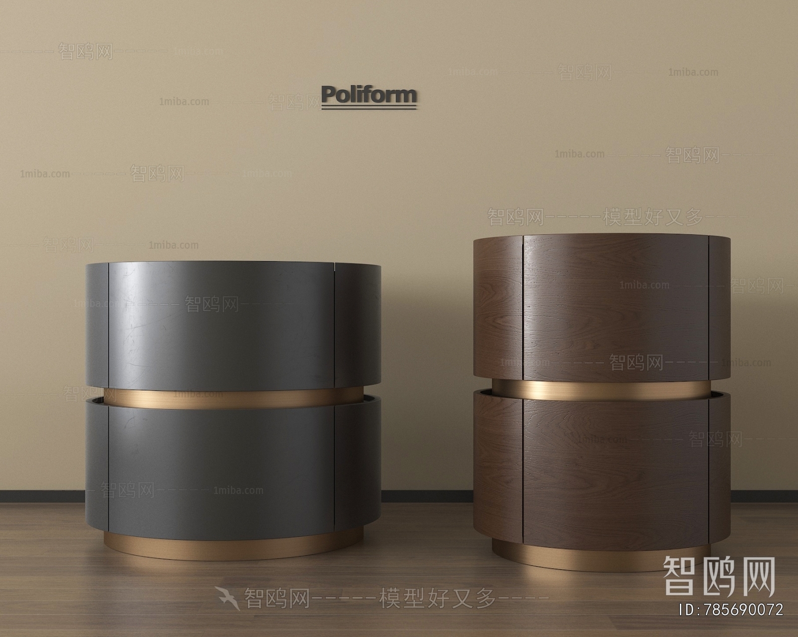 New Chinese Style Bedside Cupboard