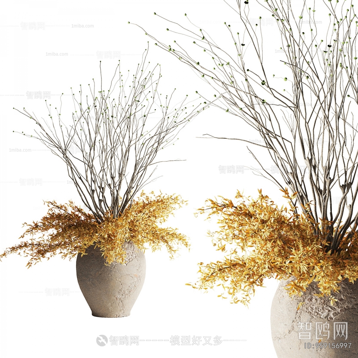 Wabi-sabi Style Dried Branch