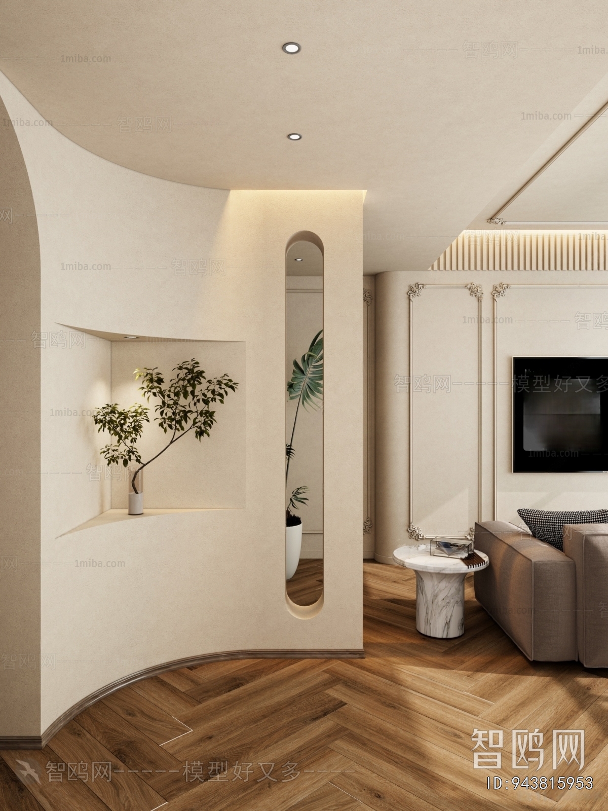 French Style Hallway