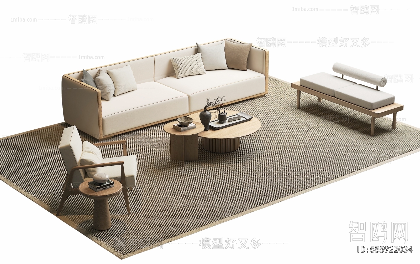 New Chinese Style Sofa Combination