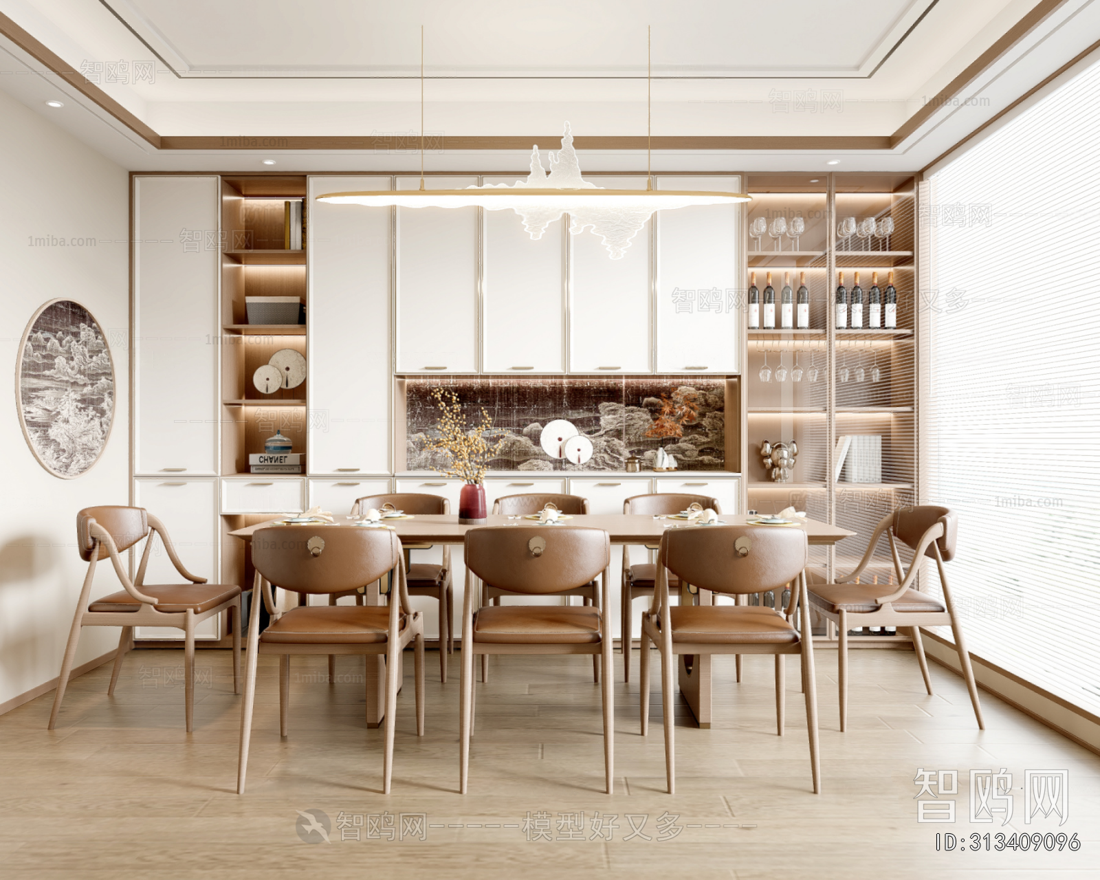 New Chinese Style Dining Room