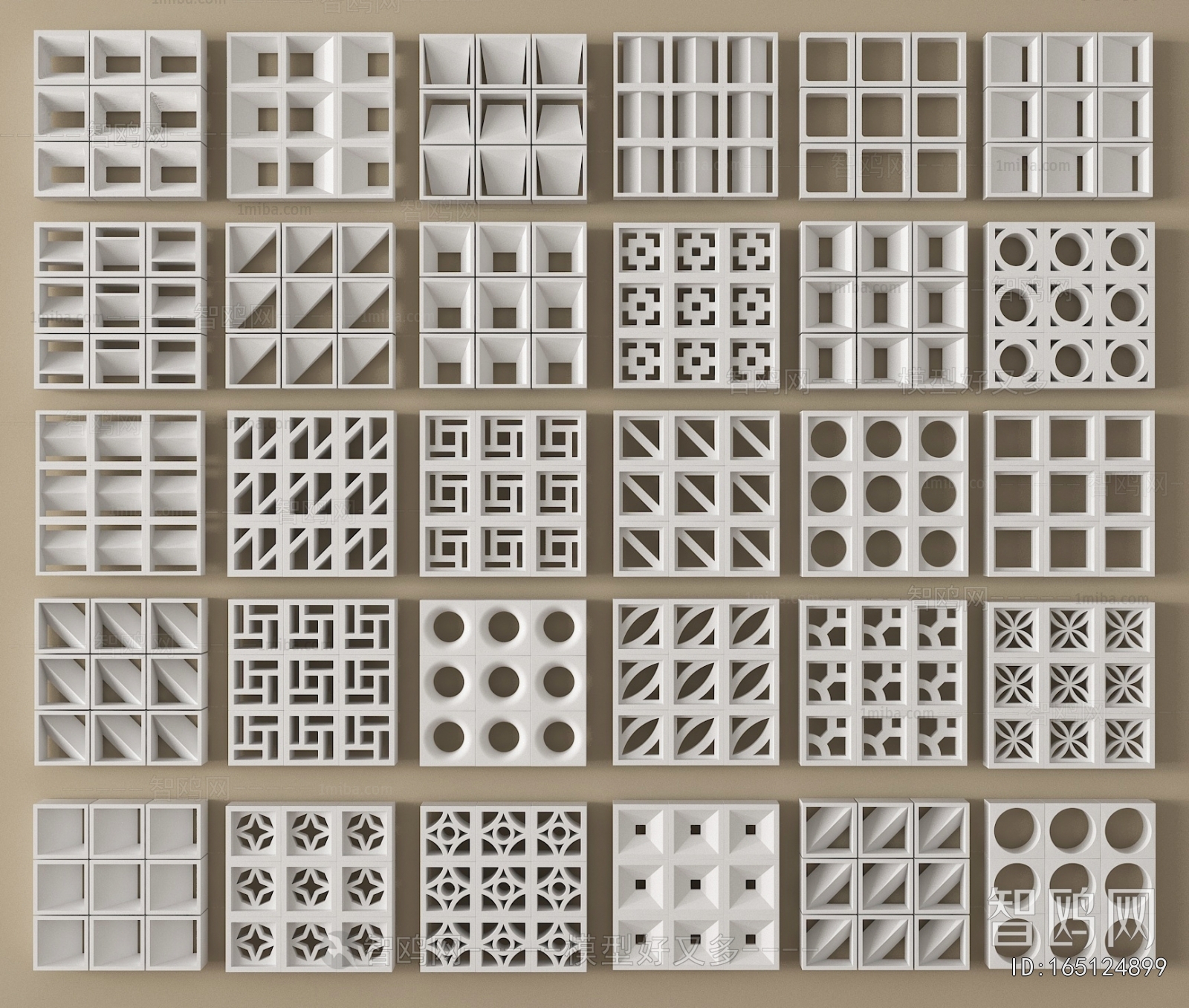 Modern Cement Brick Screen Partition