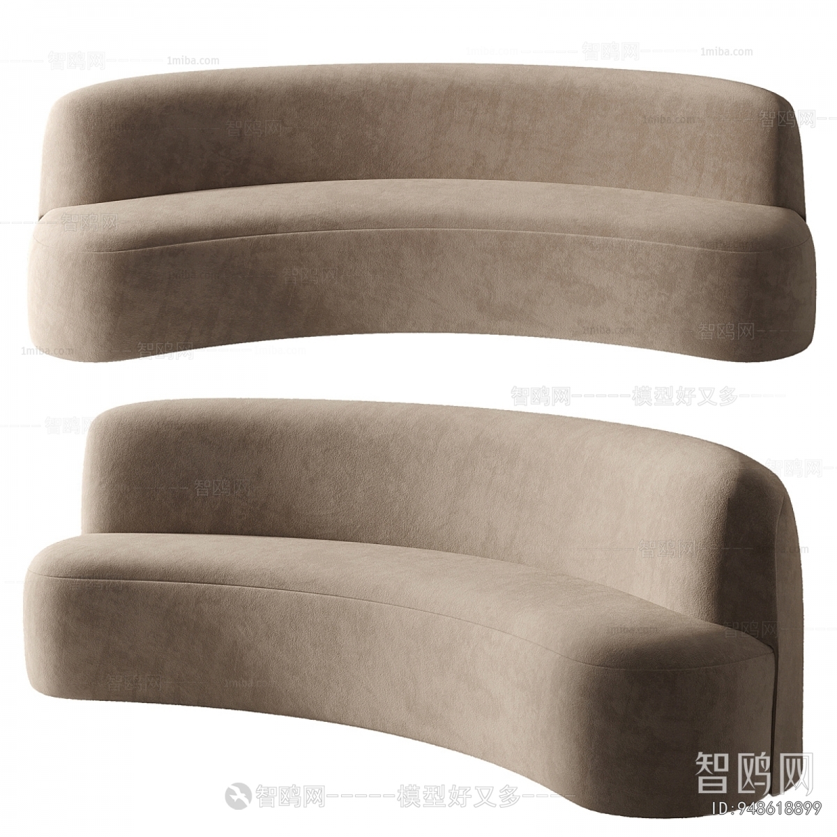 Modern Curved Sofa