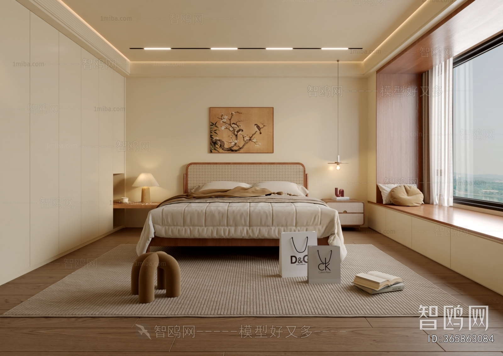 New Chinese Style Bedroom