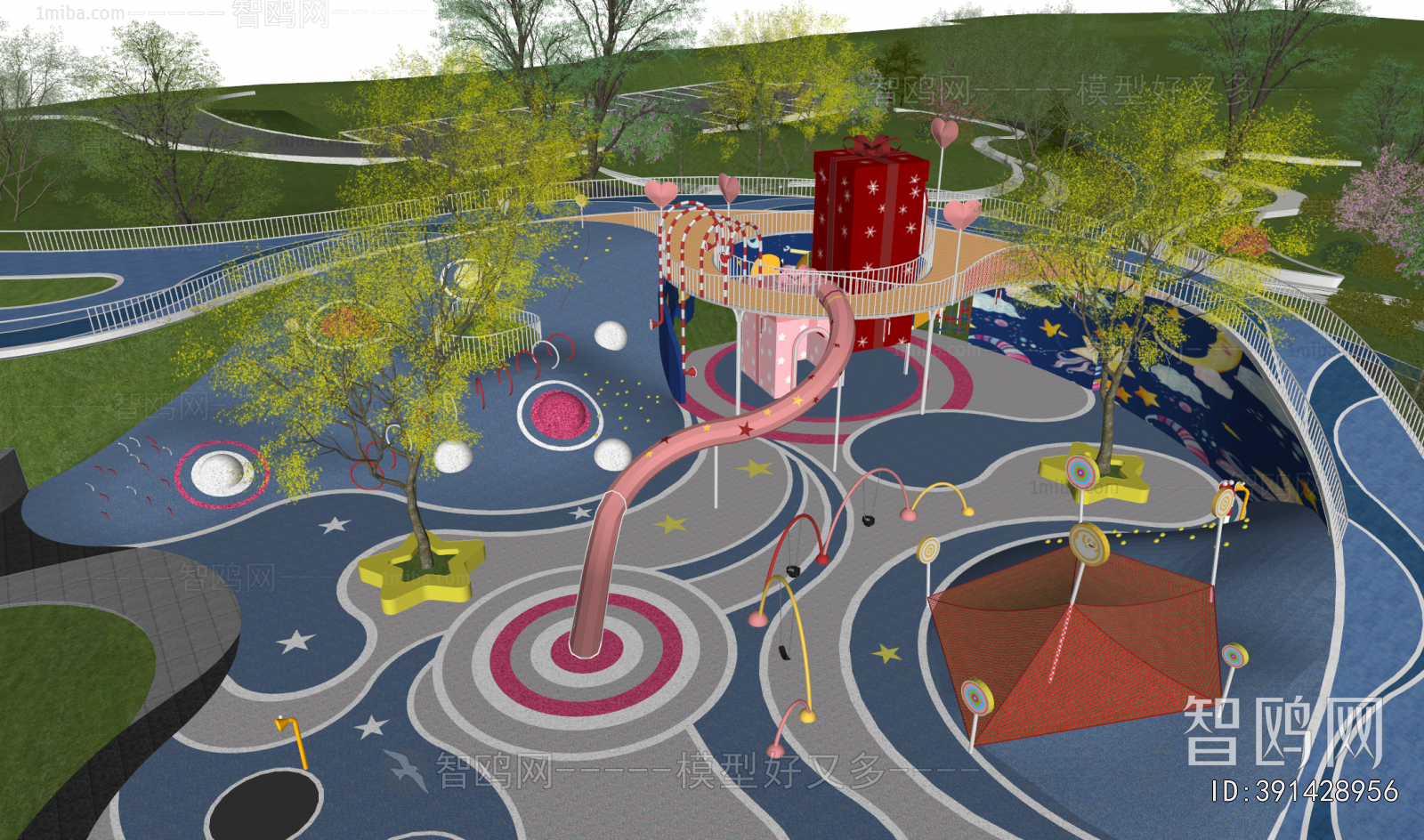 Modern Park Landscape