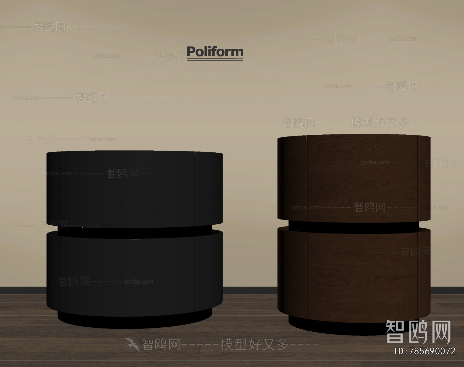 New Chinese Style Bedside Cupboard