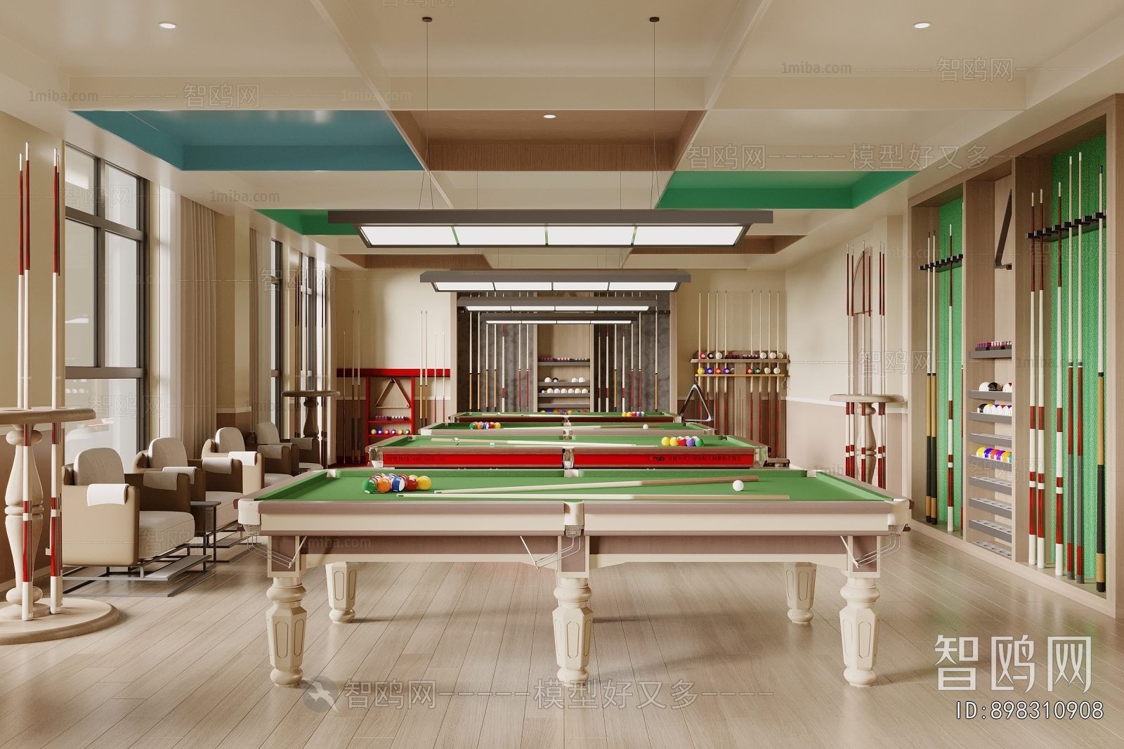 Modern Billiard Room