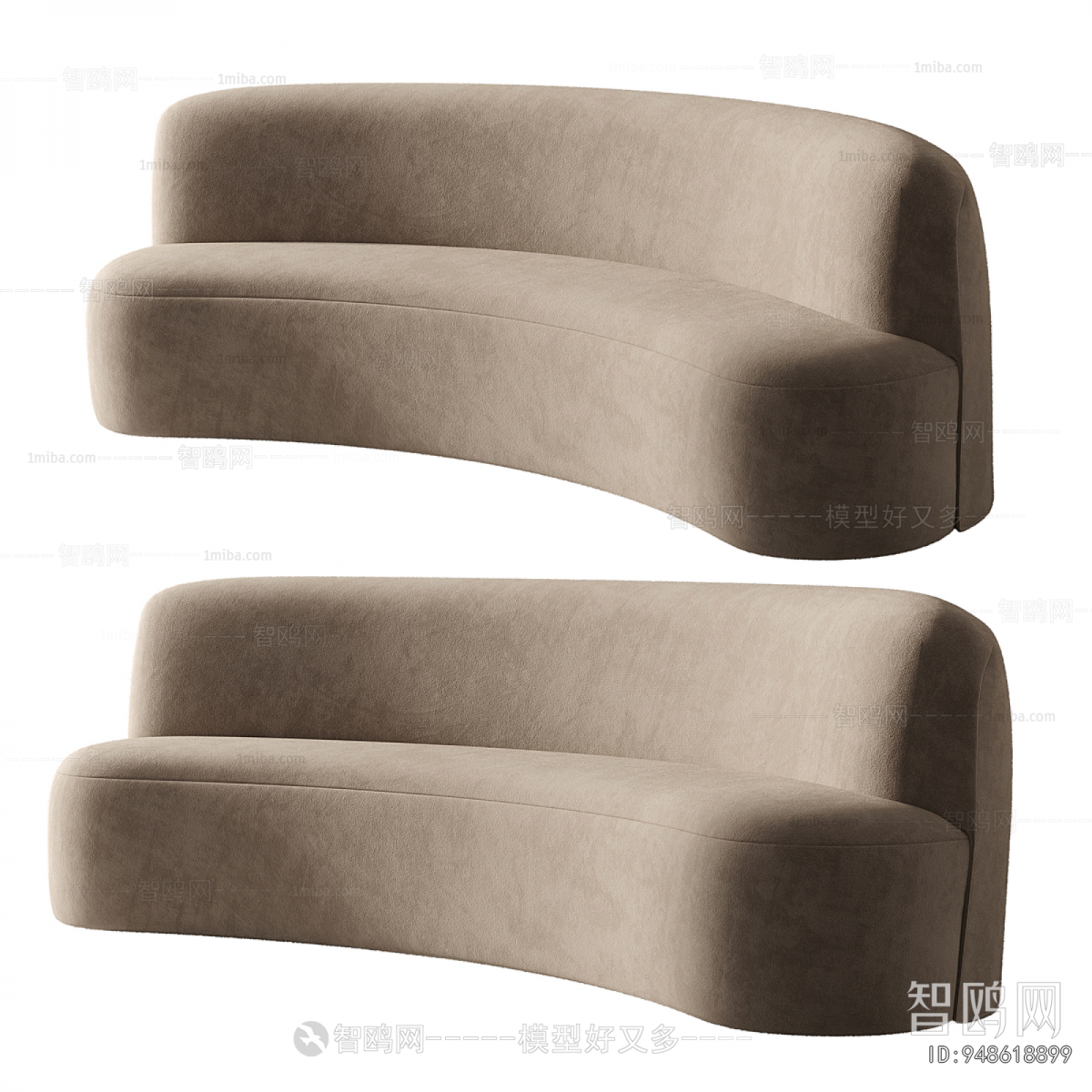Modern Curved Sofa