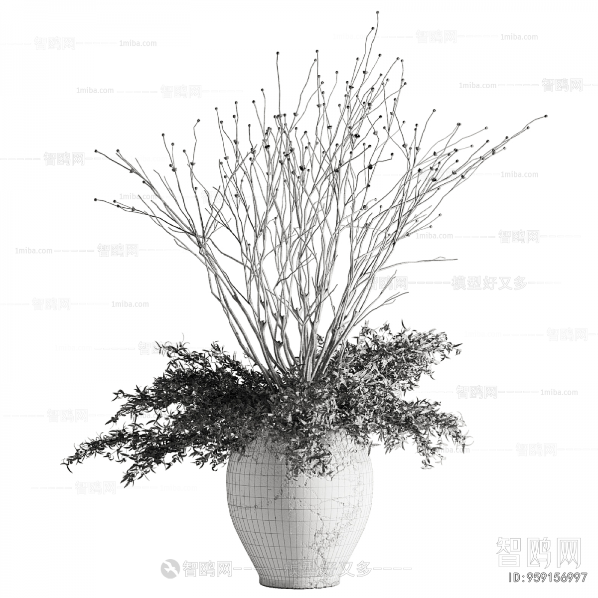 Wabi-sabi Style Dried Branch