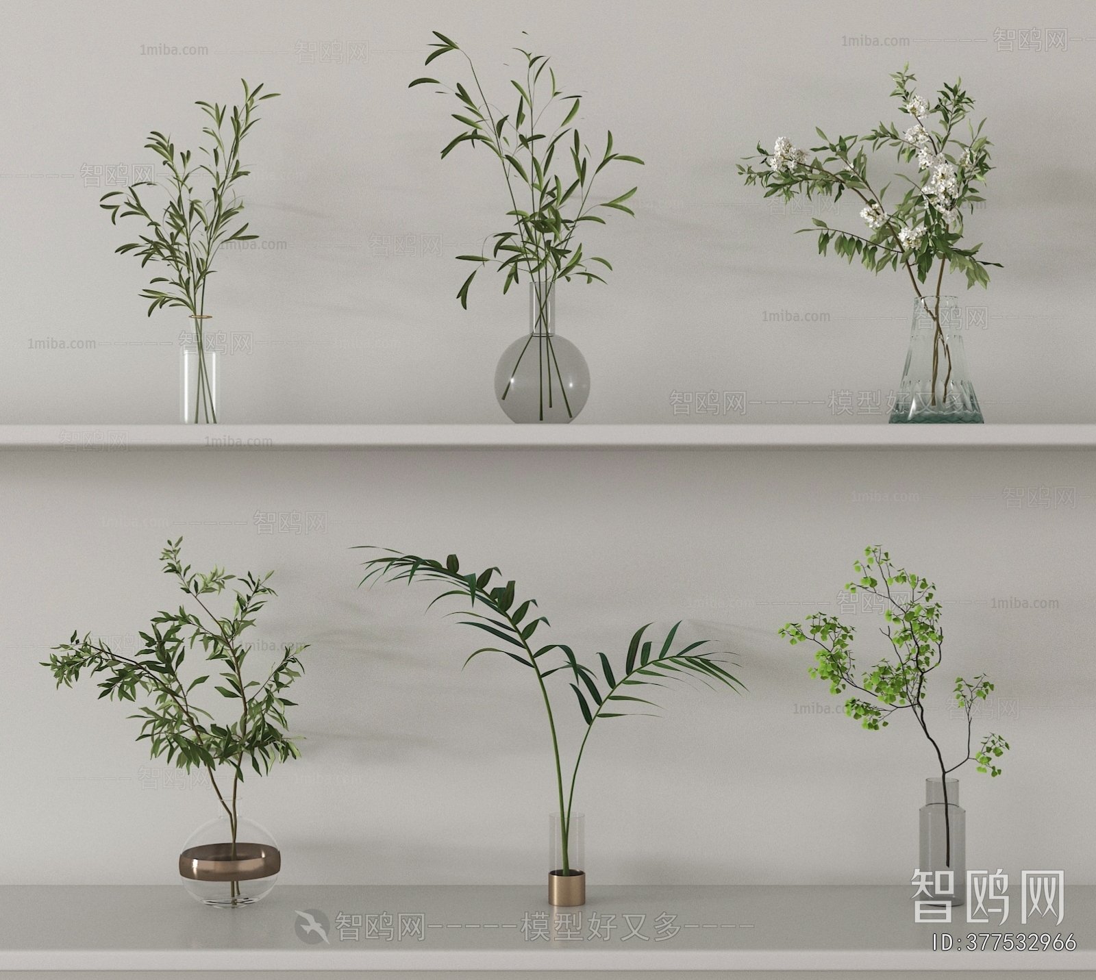 Modern Aquatic Green Plant