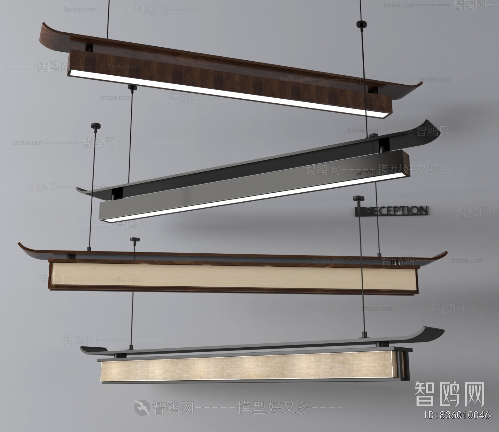 New Chinese Style Long Chandelier