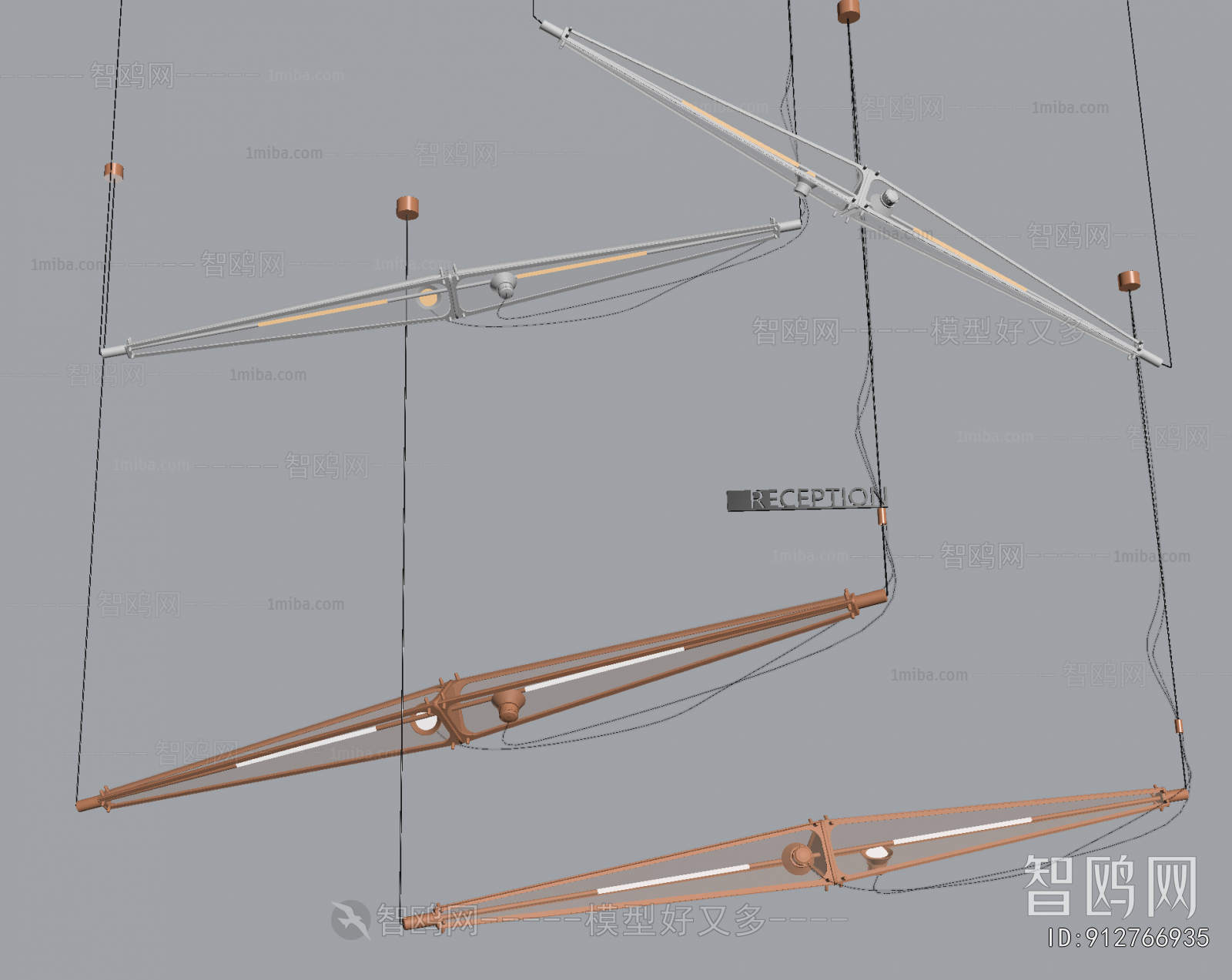 Modern Long Chandelier