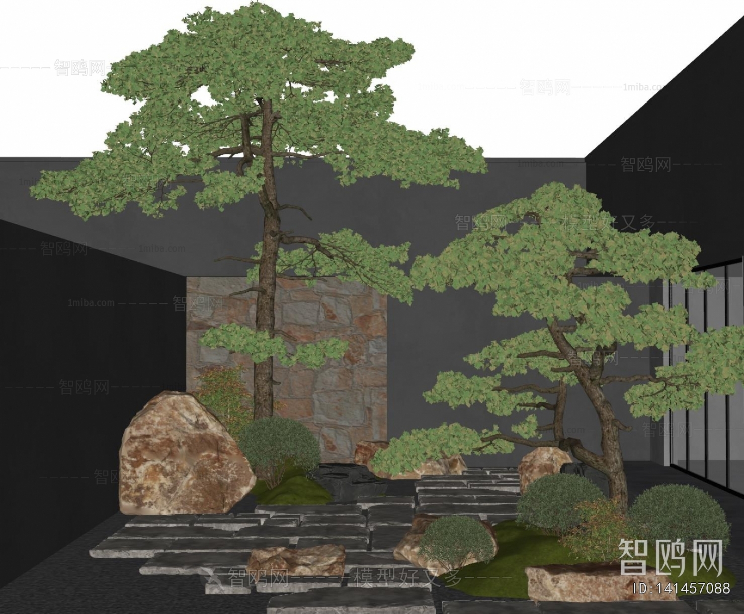 New Chinese Style Courtyard/landscape