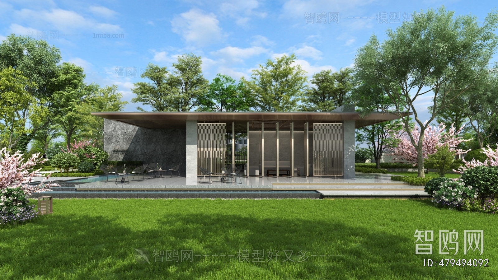 Modern Courtyard/landscape