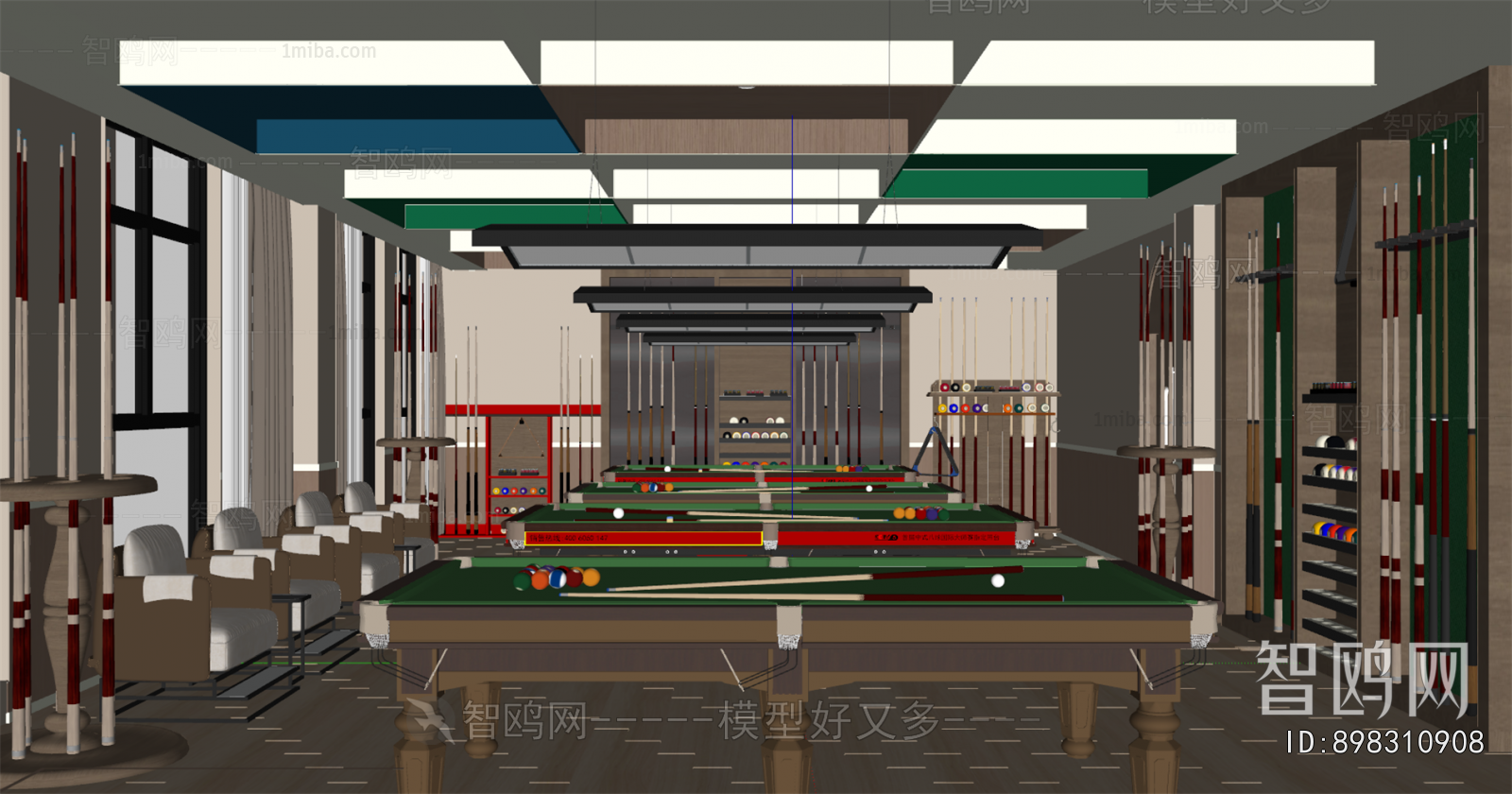 Modern Billiard Room