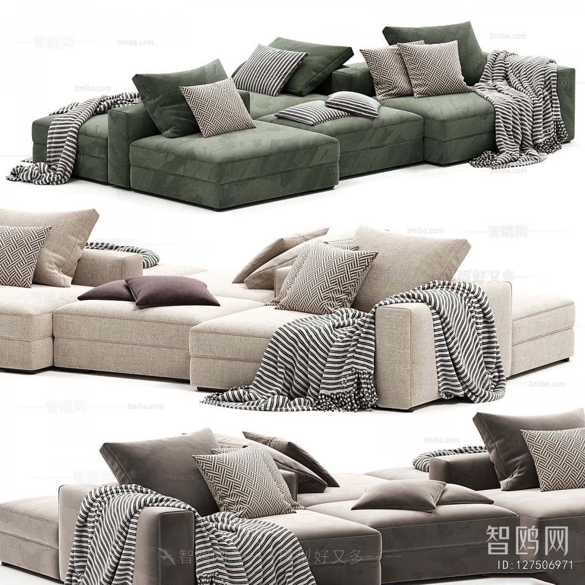 Modern Multi Person Sofa
