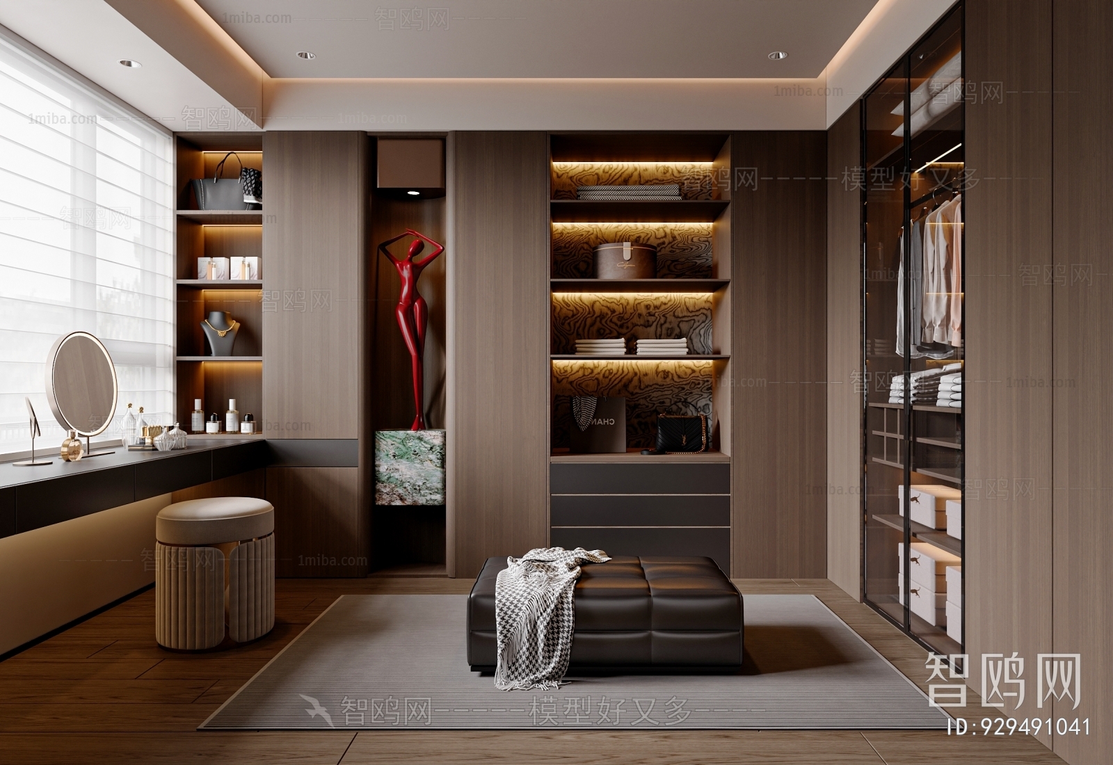 Modern Clothes Storage Area
