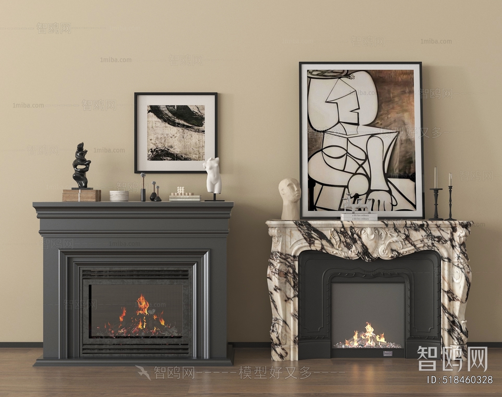 French Style Fireplace