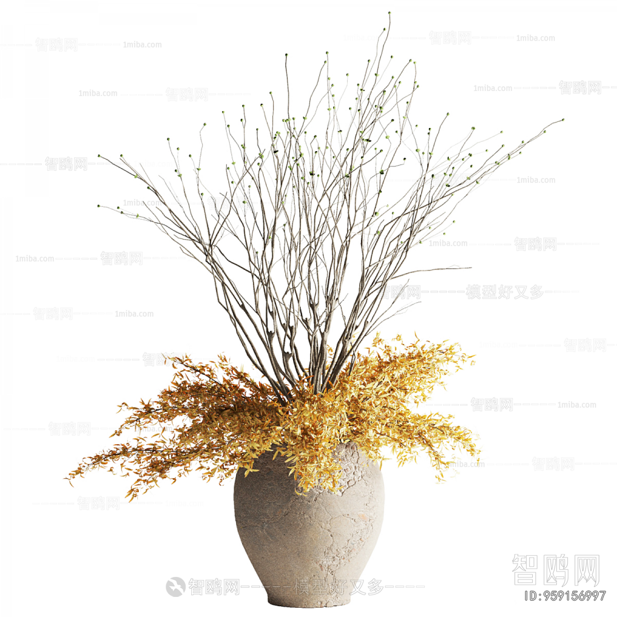 Wabi-sabi Style Dried Branch