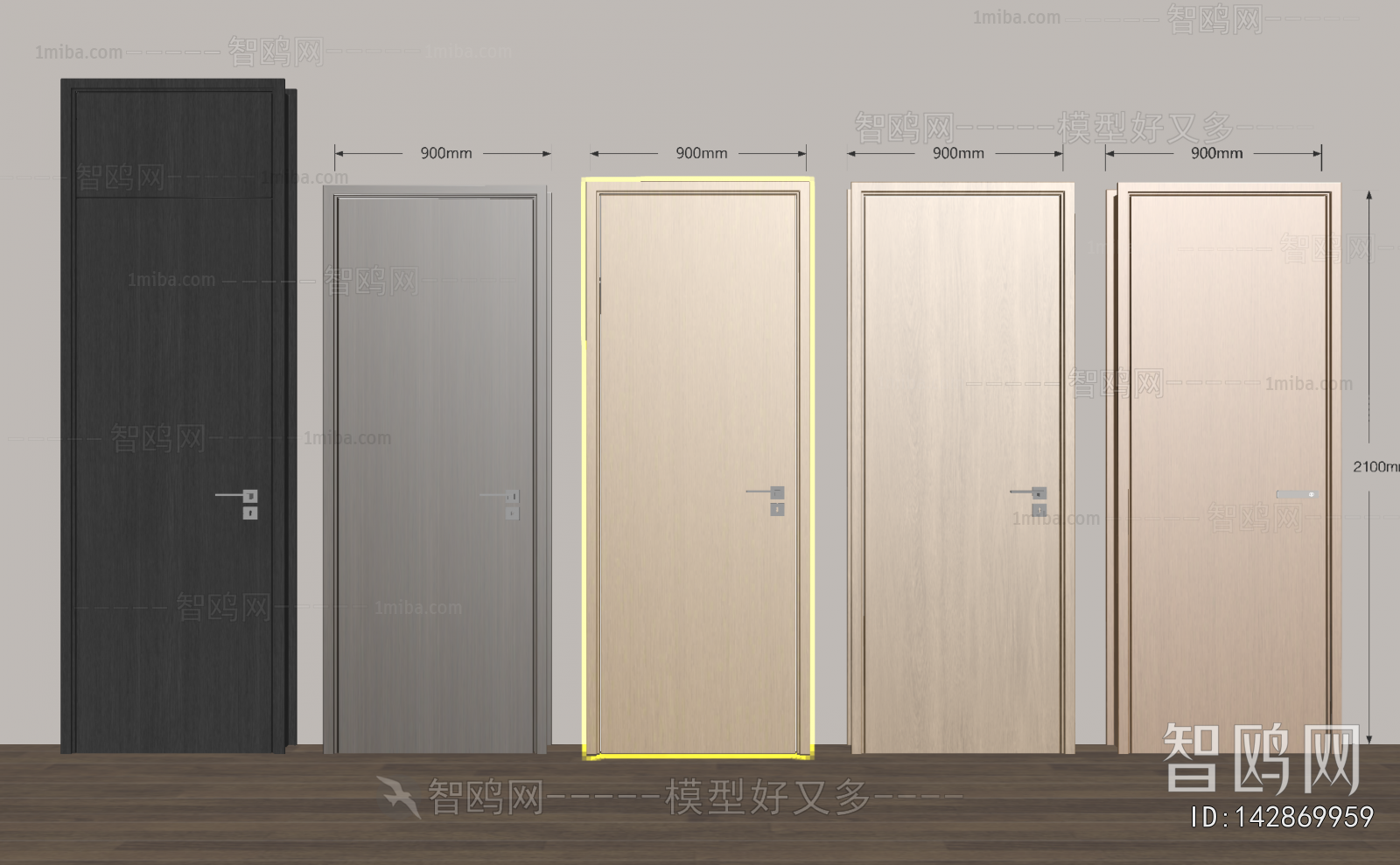Modern Single Door