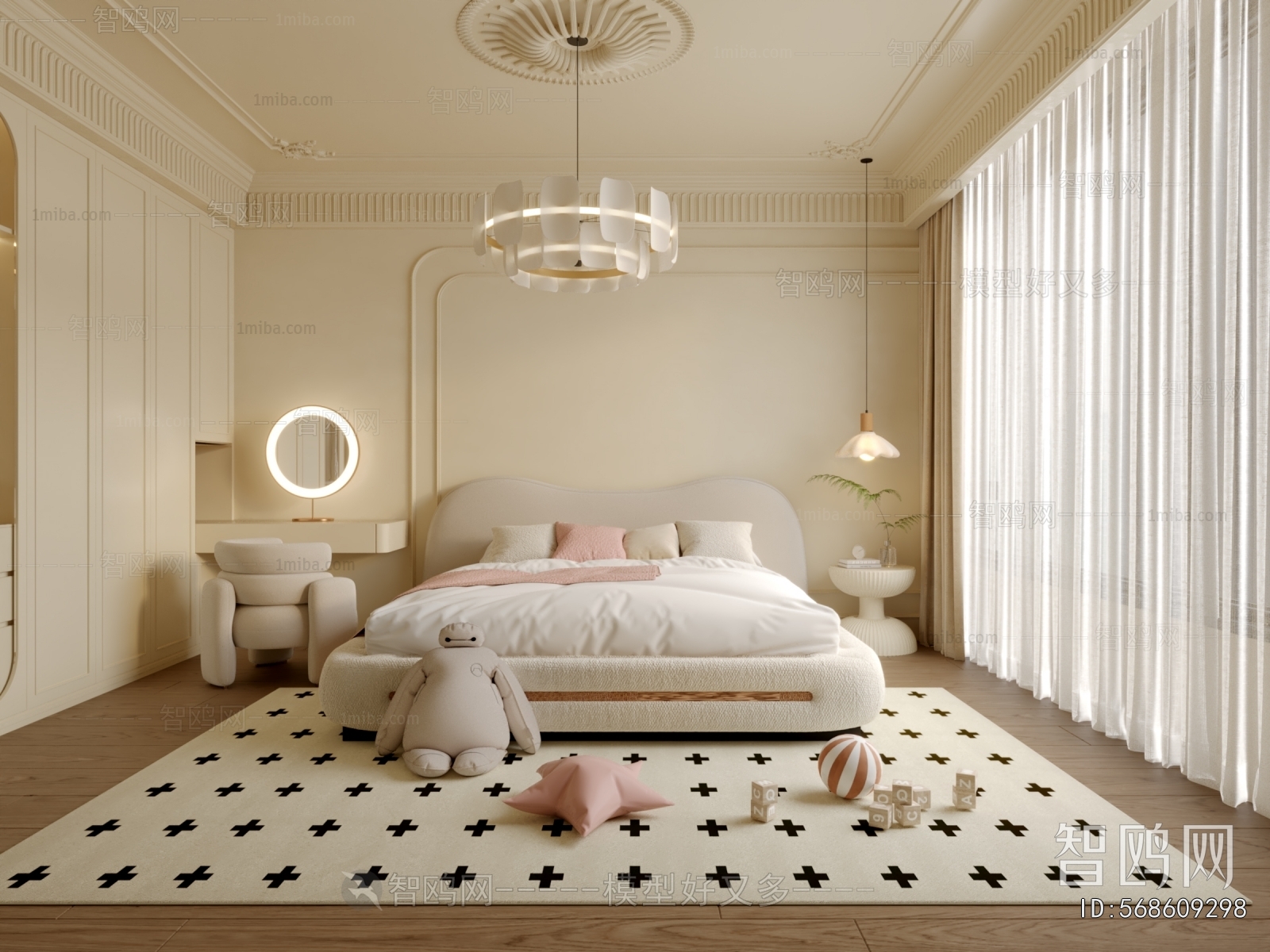 French Style Girl's Room Daughter's Room