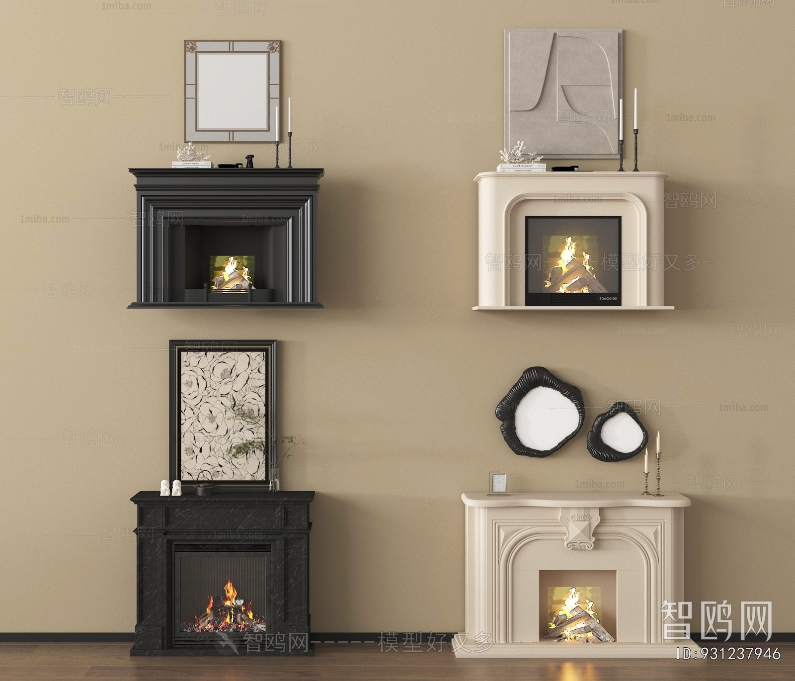 European Style Fireplace